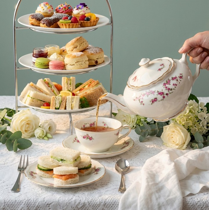 Servies high tea huren