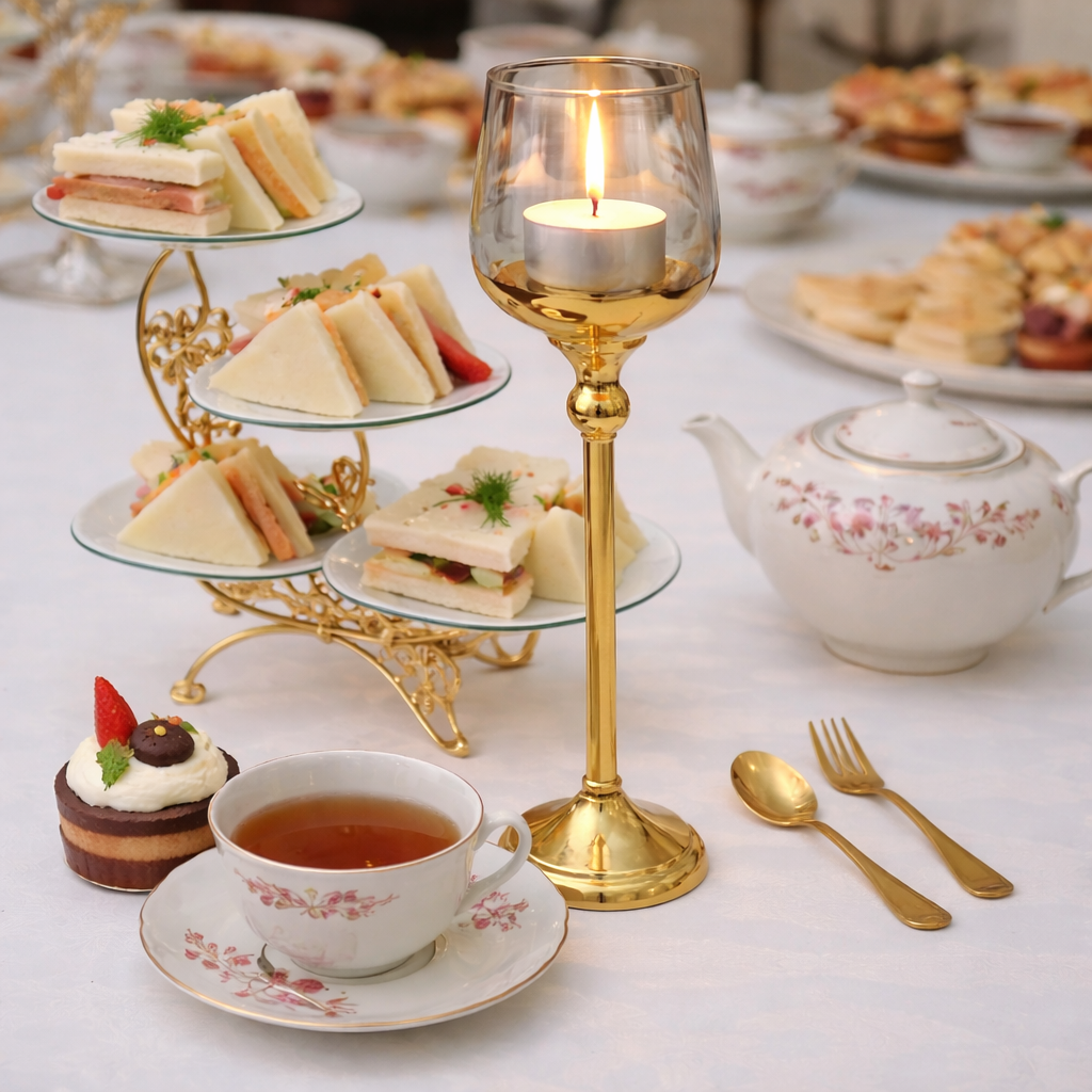 Waxinekandelaar goud