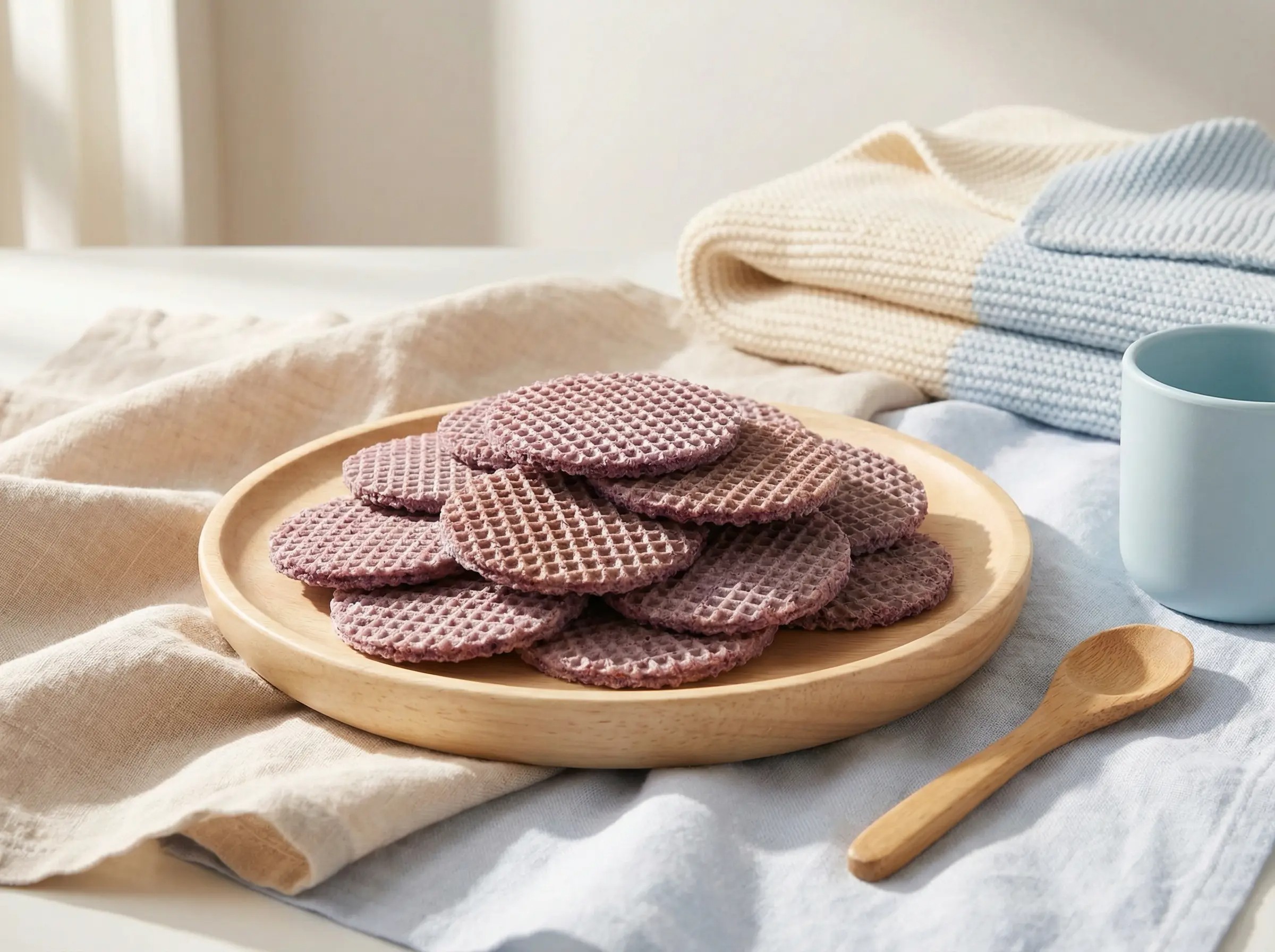 Purple Waffle Cookies