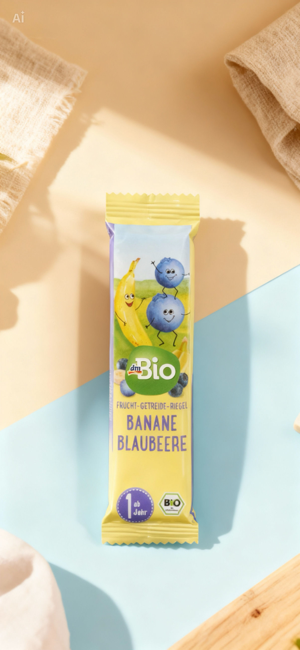 Bio Banana Blueberry Snack Bar
