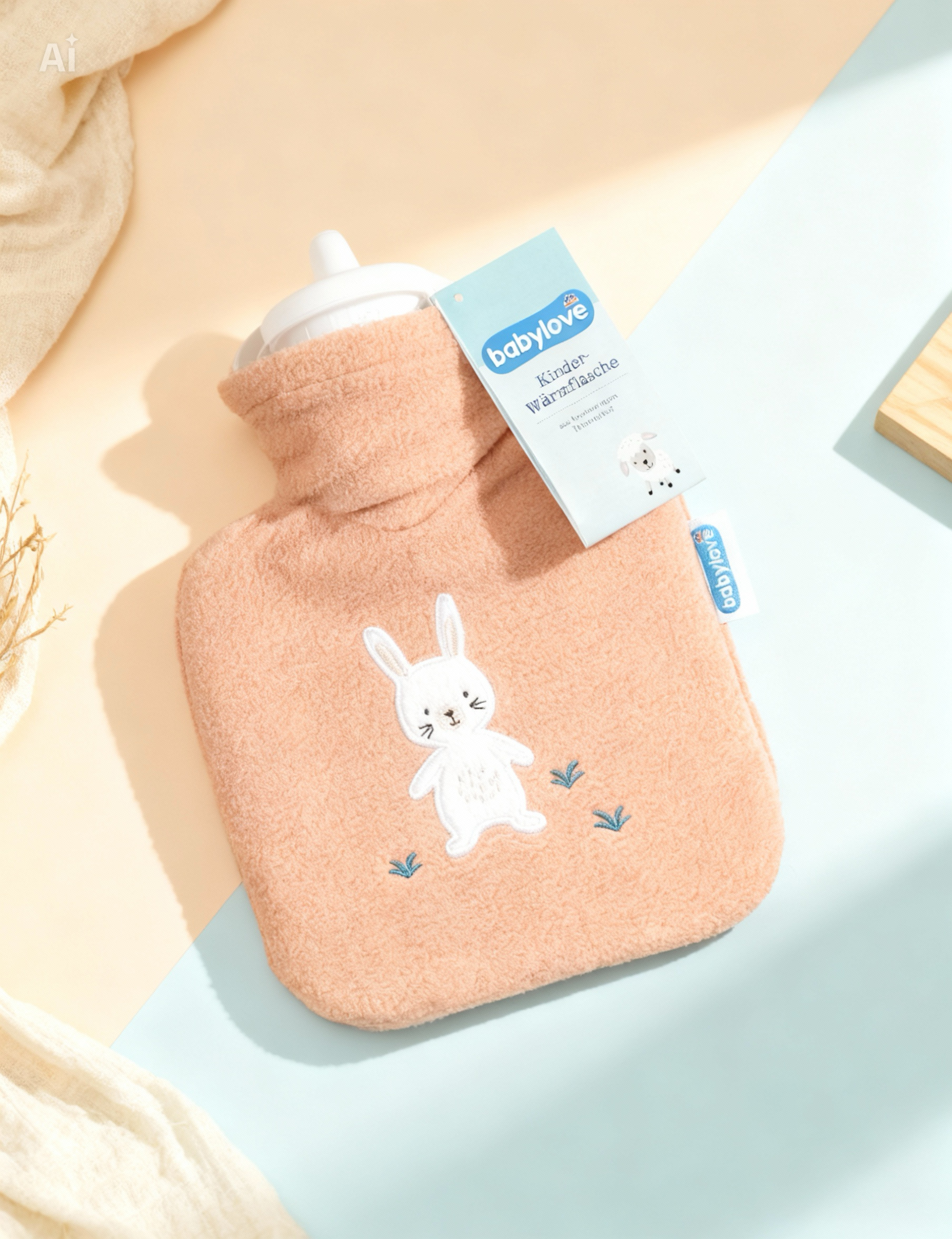 babylove Children’s Hot Water Bottle (Red-Orange), 1 pc