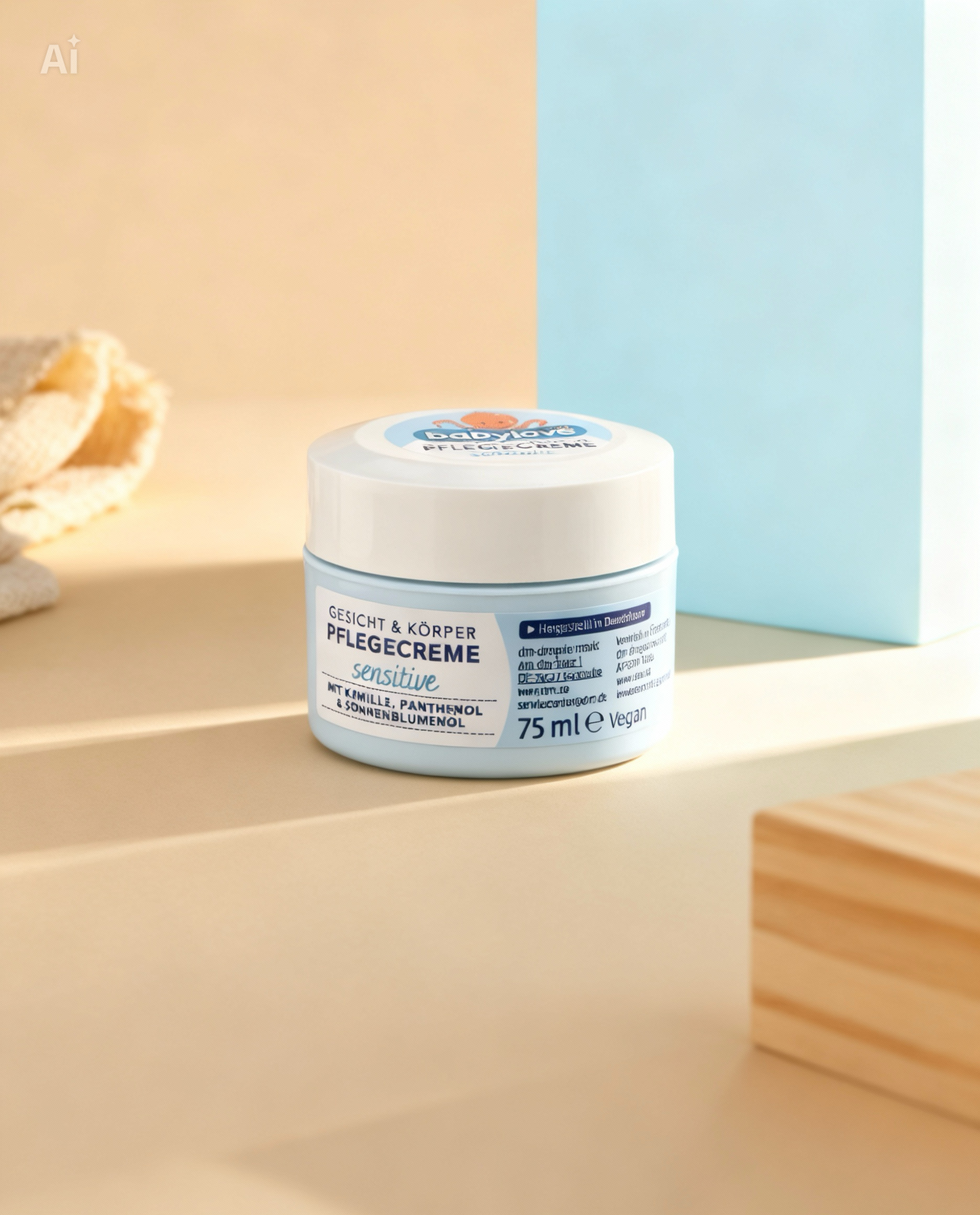 babylove Sensitive Baby Care Cream, 75 ml