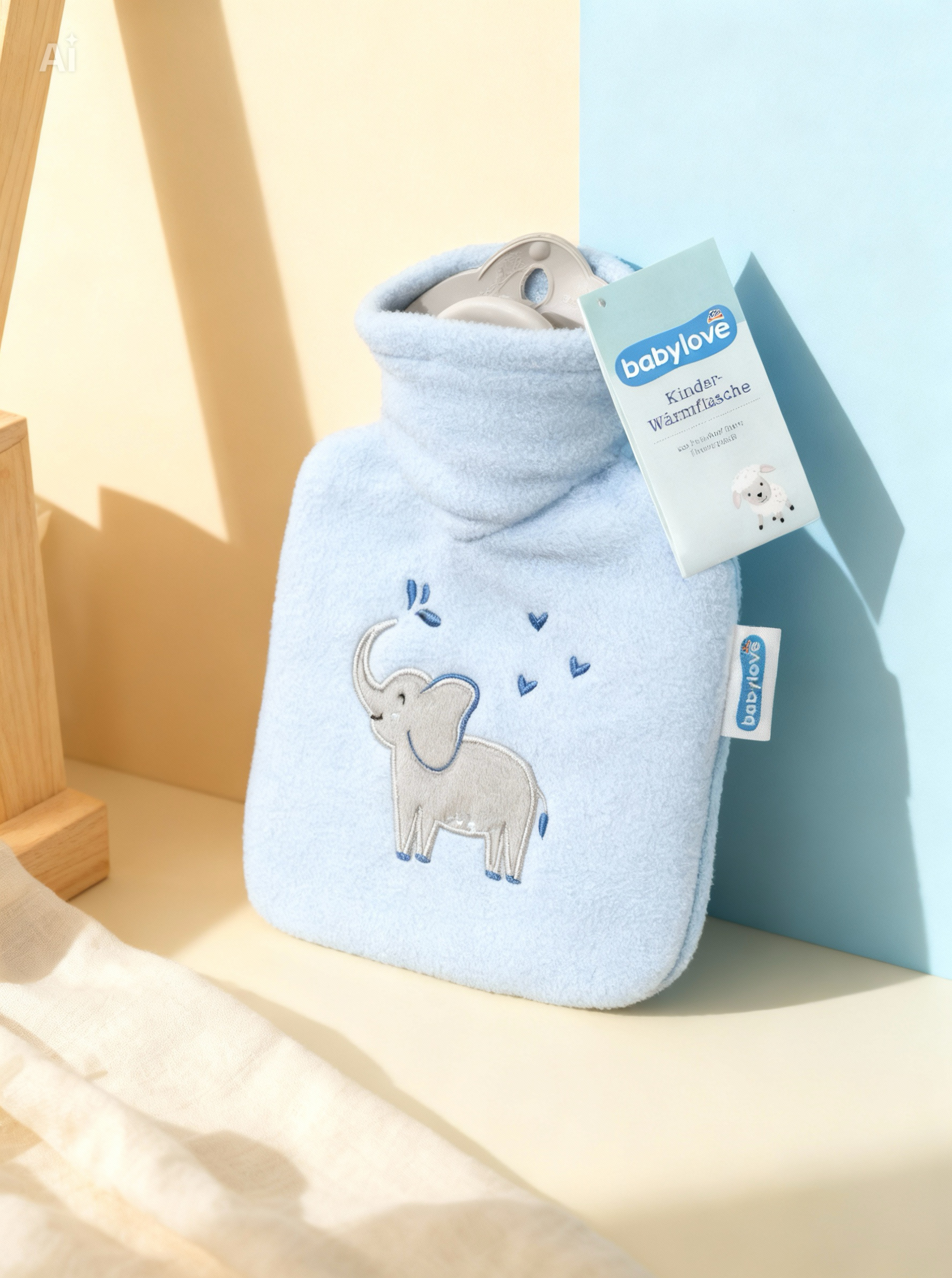 babylove Children’s Hot Water Bottle (Red-Orange), 1 pc