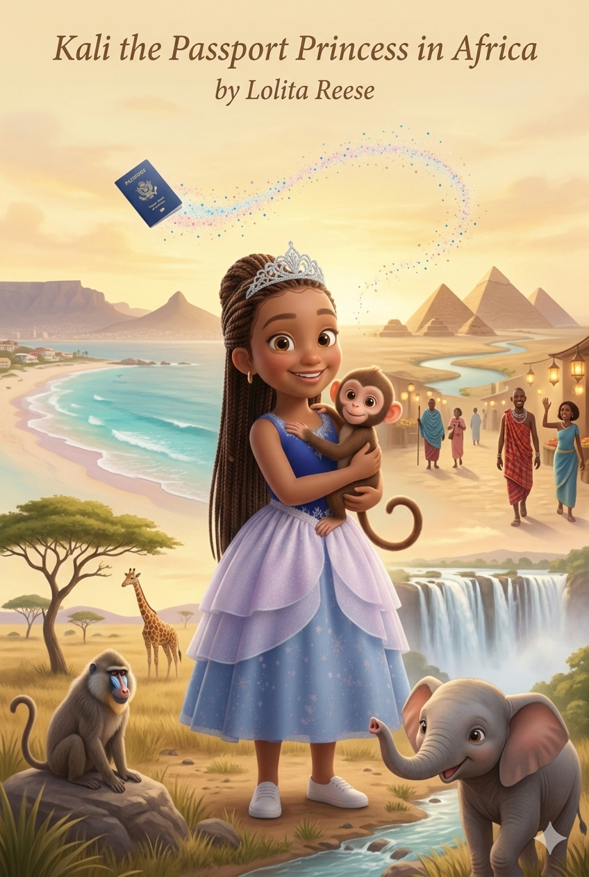 Kali the Passport Princess in Africa