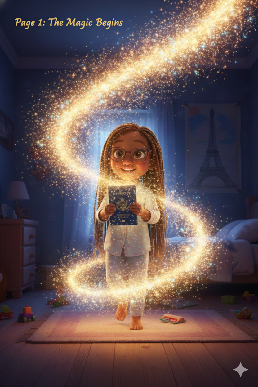 Kali the Passport Princess in Paris