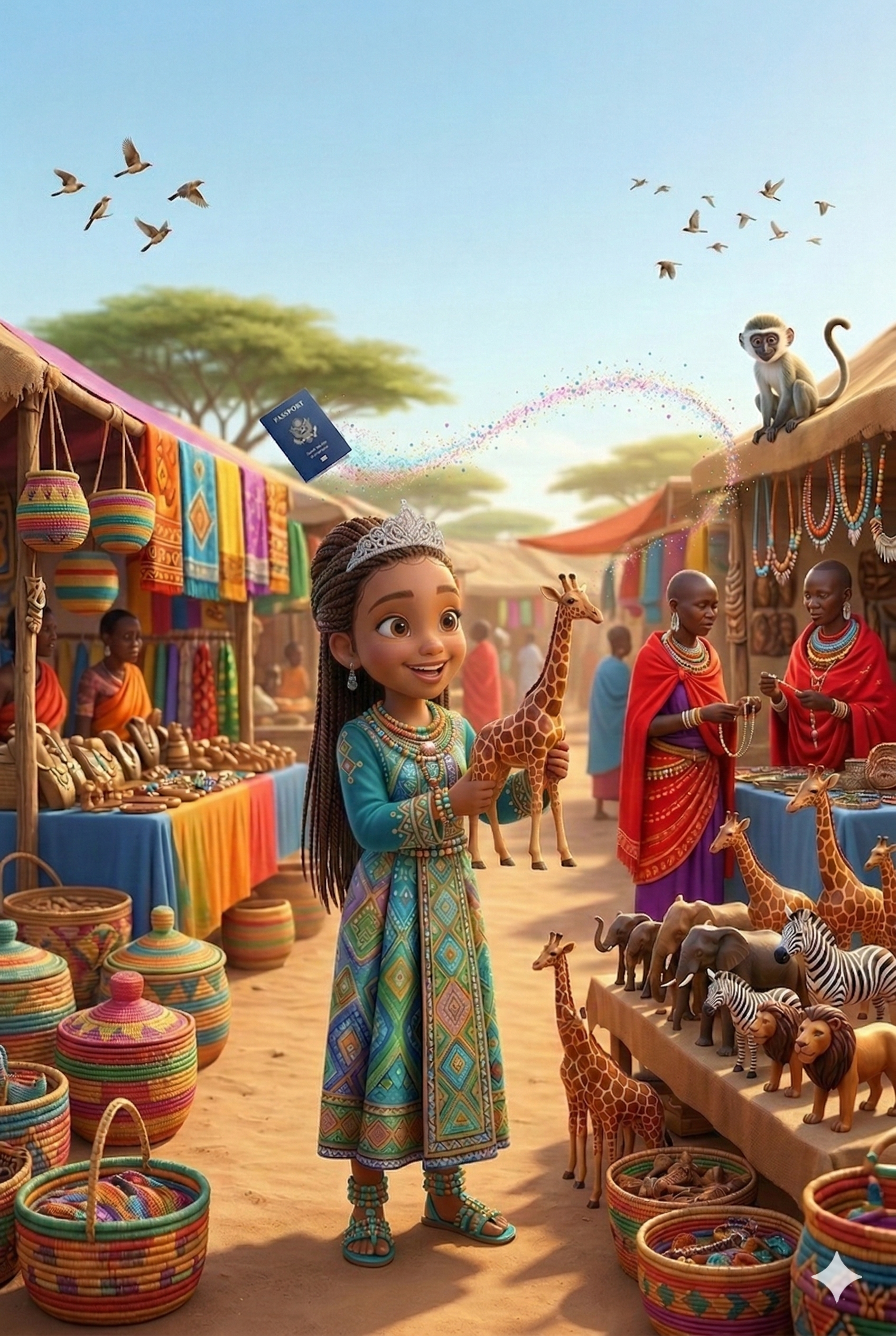 Kali the Passport Princess in Africa