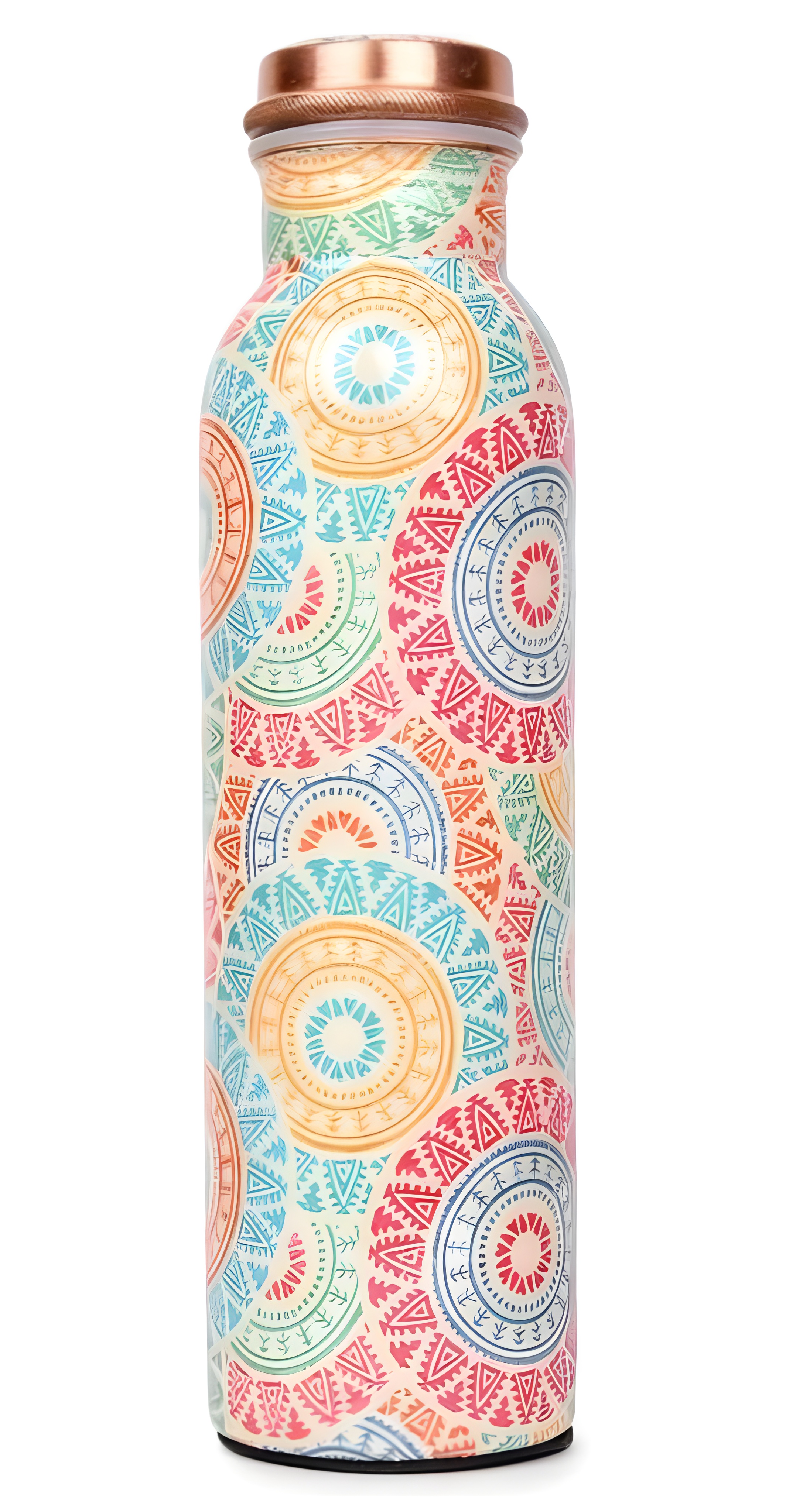 Printed Copper Water Bottle
