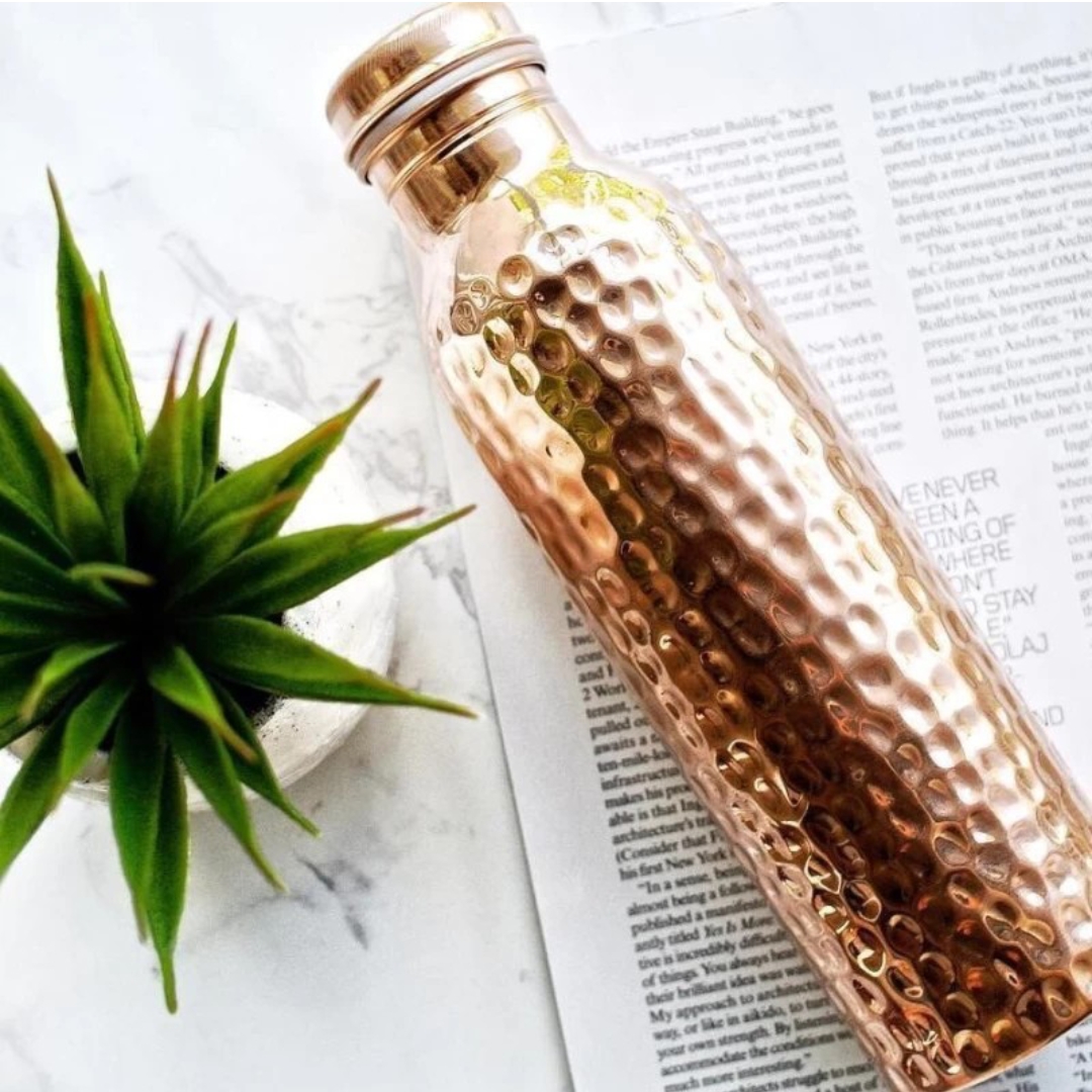 Hammered Copper Water Bottle