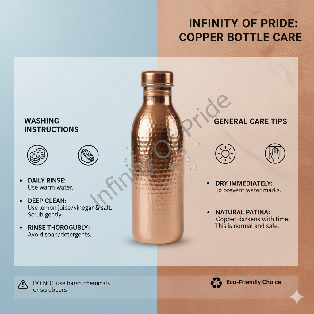 Hammered Copper Water Bottle