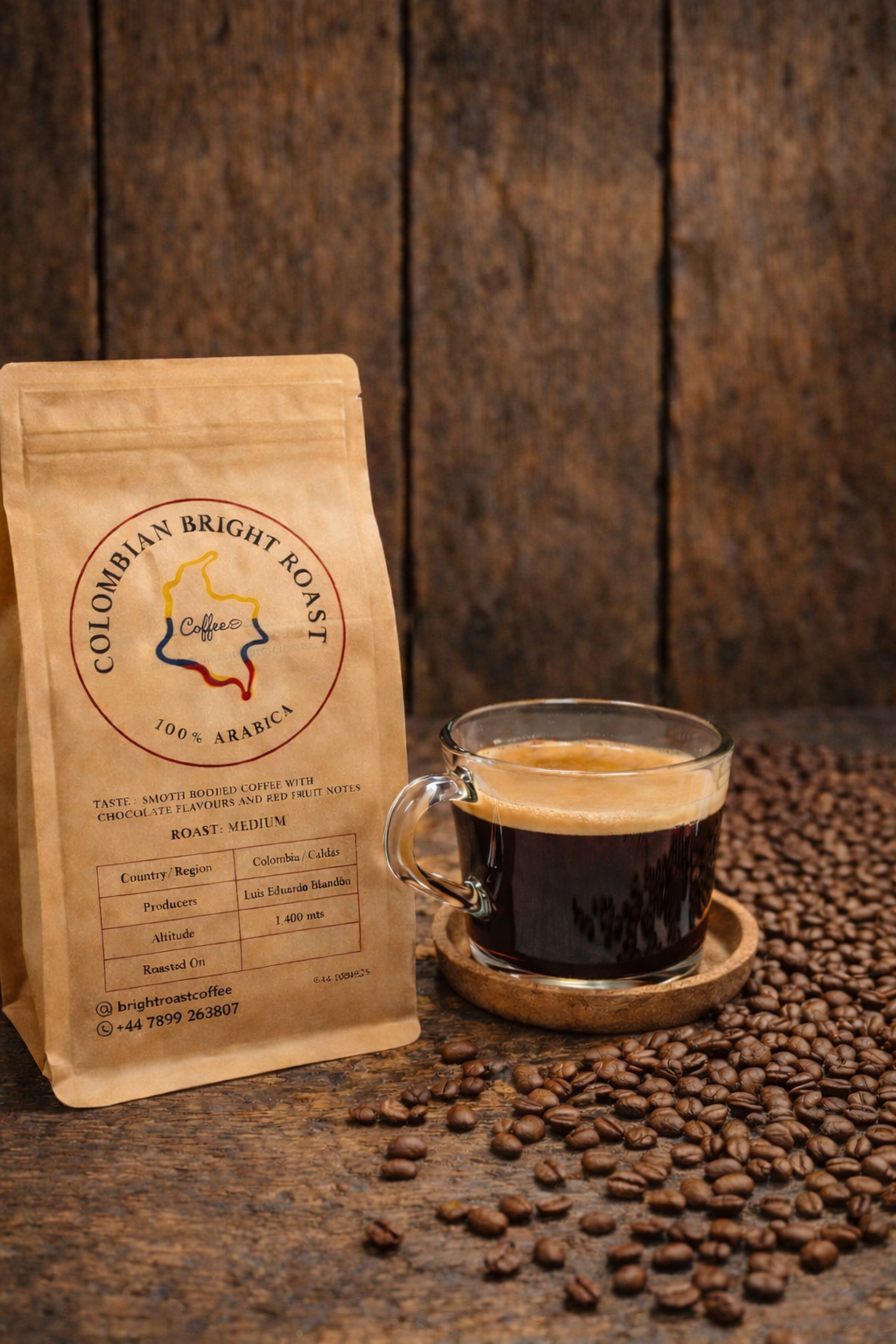 Bright Roast Colombian Coffee
