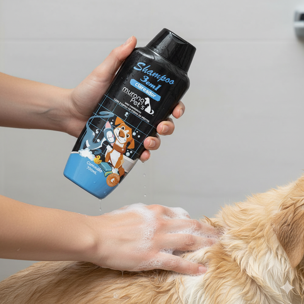 Shampoo Pet 2 em 1 para Cães e Gatos