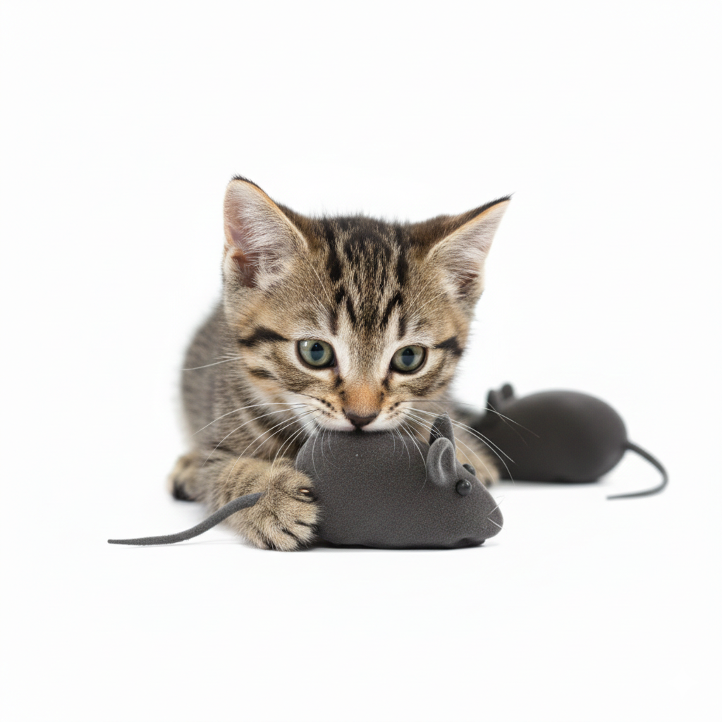 Brinquedo de Pelúcia em Formato de Rato para Gatos