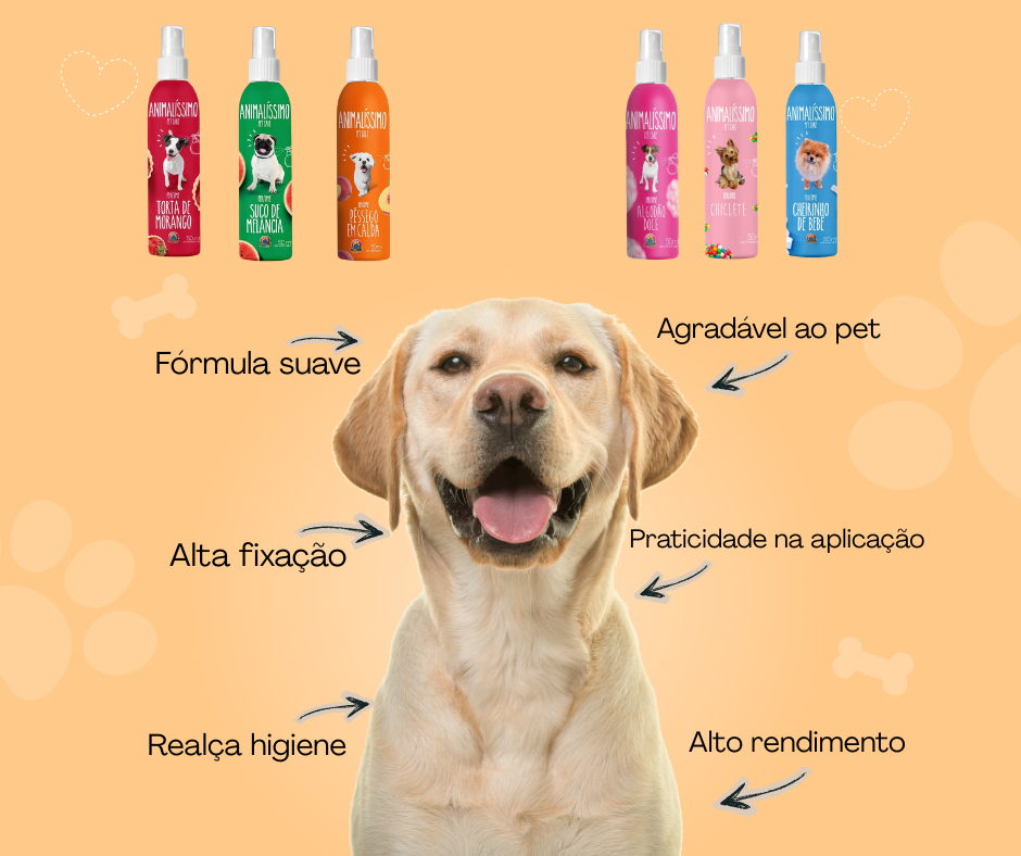 Colônia para Cachorro Perfume Pet Uso Diário