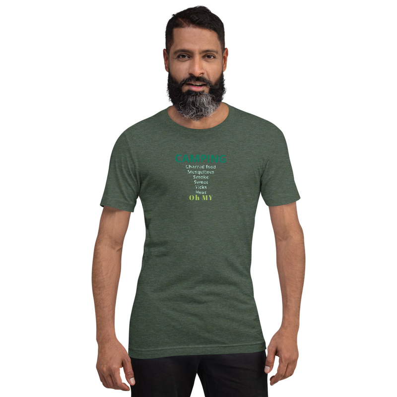 CAMPING Charred foods, Mosquitoes, Smoke, Sweat... - shirt