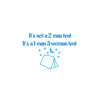 It's not a 2 man tent, It's a 1 man...