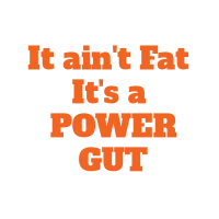 it ain"t FAT it's a POWER GUT