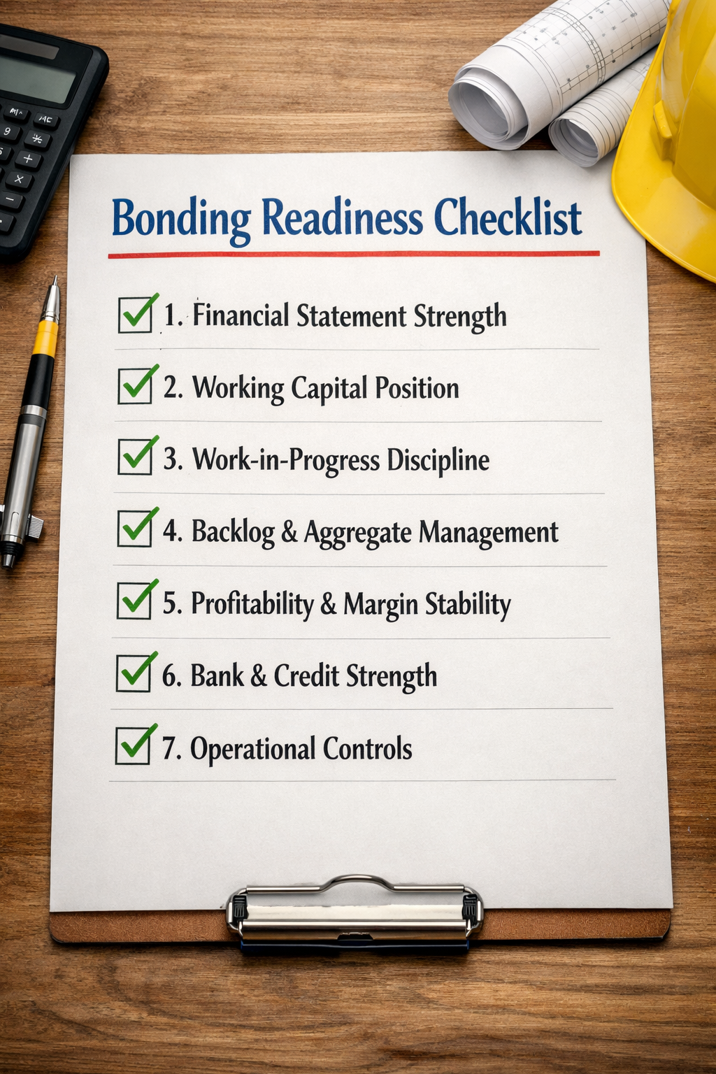 Bonding Readiness Checklist