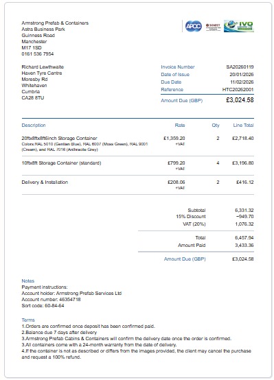 Delivery tracking  SA20260119
