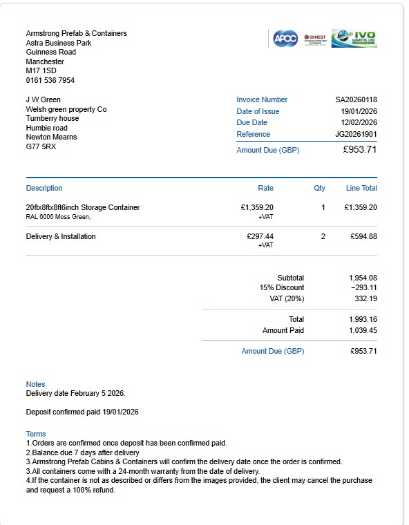Delivery Tracking : SA20260118
