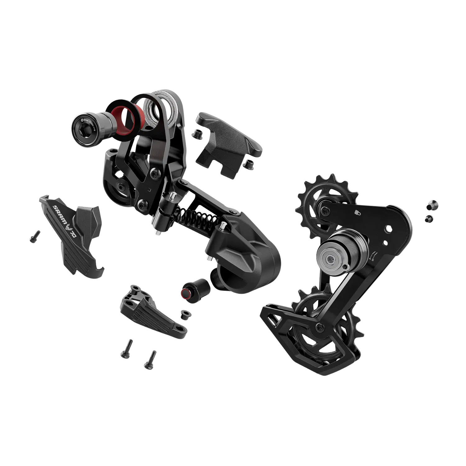 Cambio SRAM Eagle 70 T-Type 12 Vel, 52t Max, Largo, Full Mount, Steel Cage