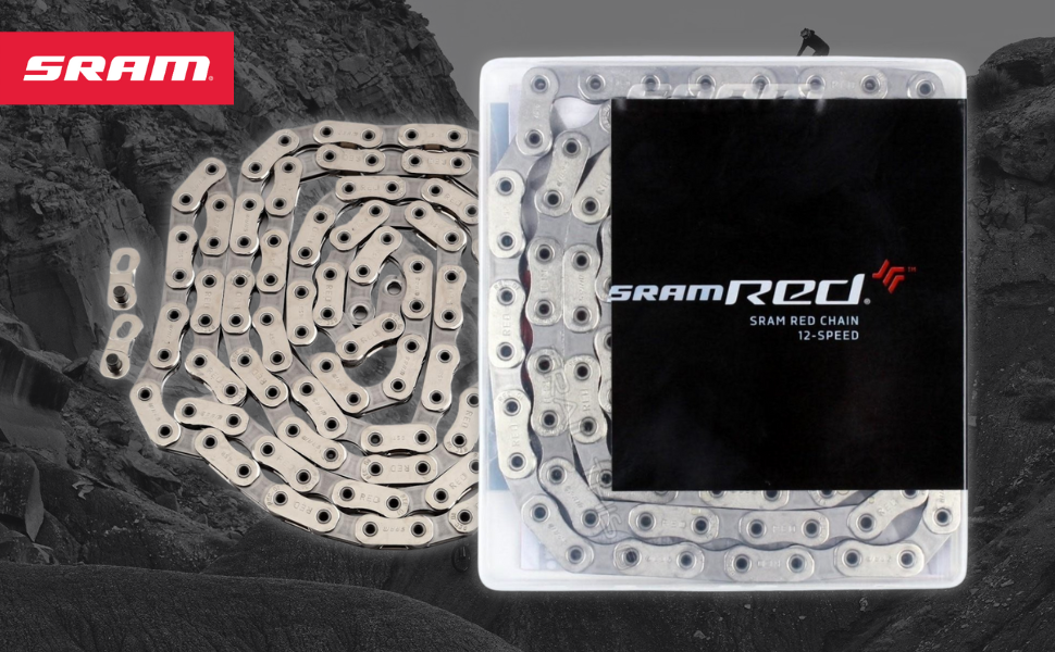 Cadena SRAM RED 12V 114 Links Flattop Silver