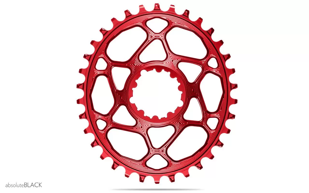 Plato absoluteBLACK ovalado estrecho-ancho de montaje directo - SRAM de 3 tornillos, desplazamiento de 3 mm