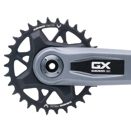 Biela SRAM GX Eagle T-Type Wide Crankset, 170mm, 12 vel, 32t, Direct Mount, 2-Guards, DUB Spindle, Dark Polar