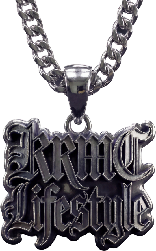 "KRMC Lifestyle" .925 Sterling Silver/Chrome Pendant
