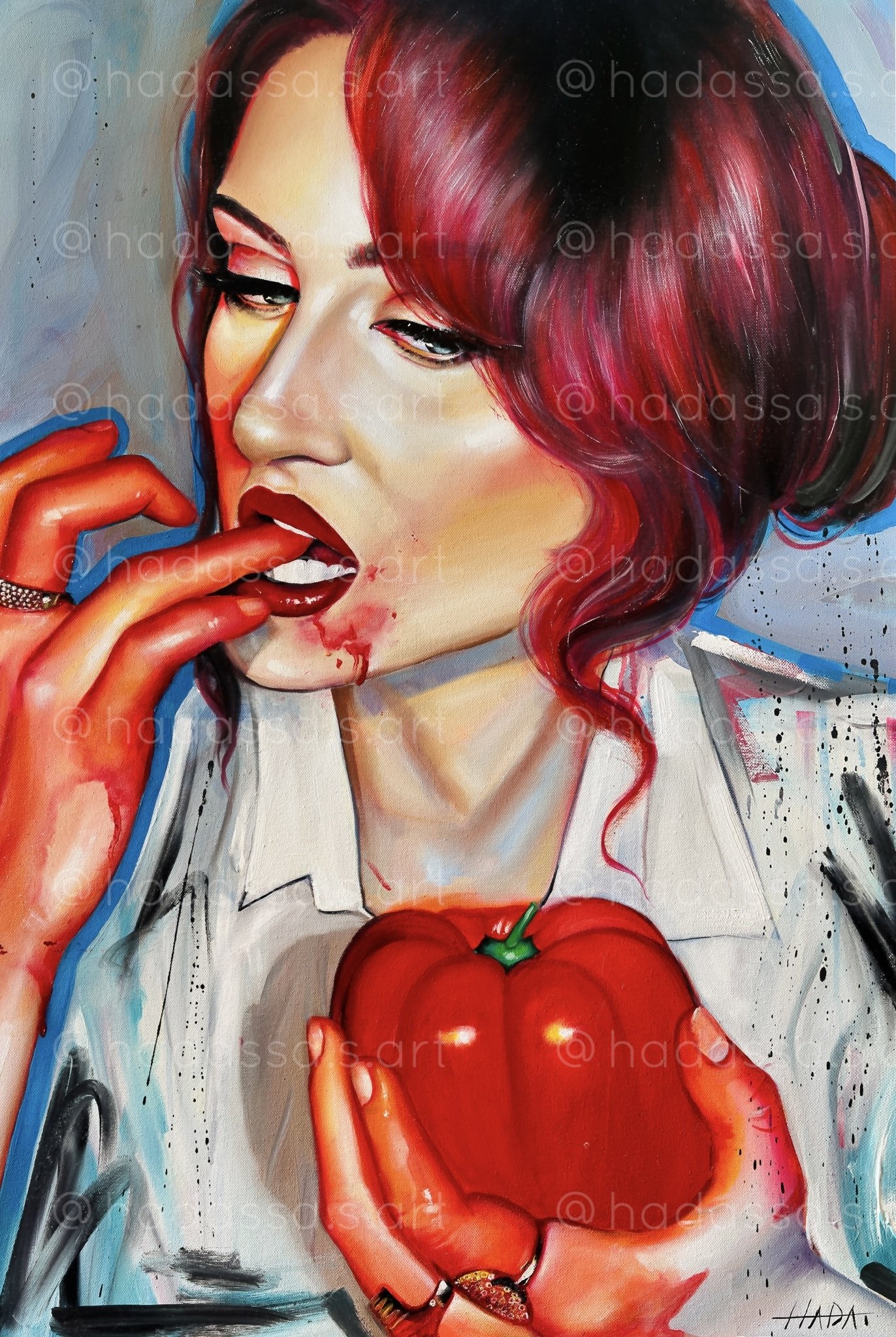 “Femme Fatale en Rouge”