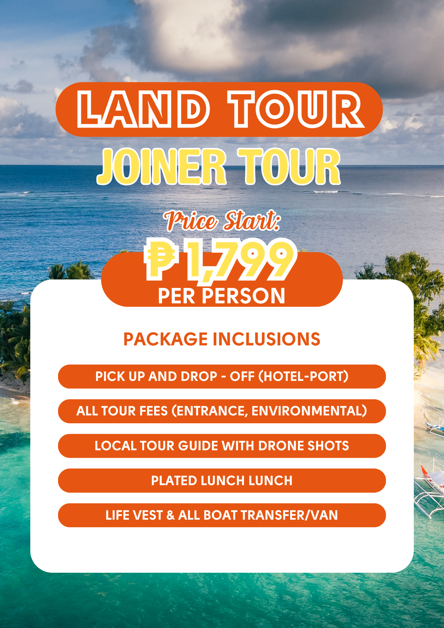 Land Tour with Sugba Lagoon