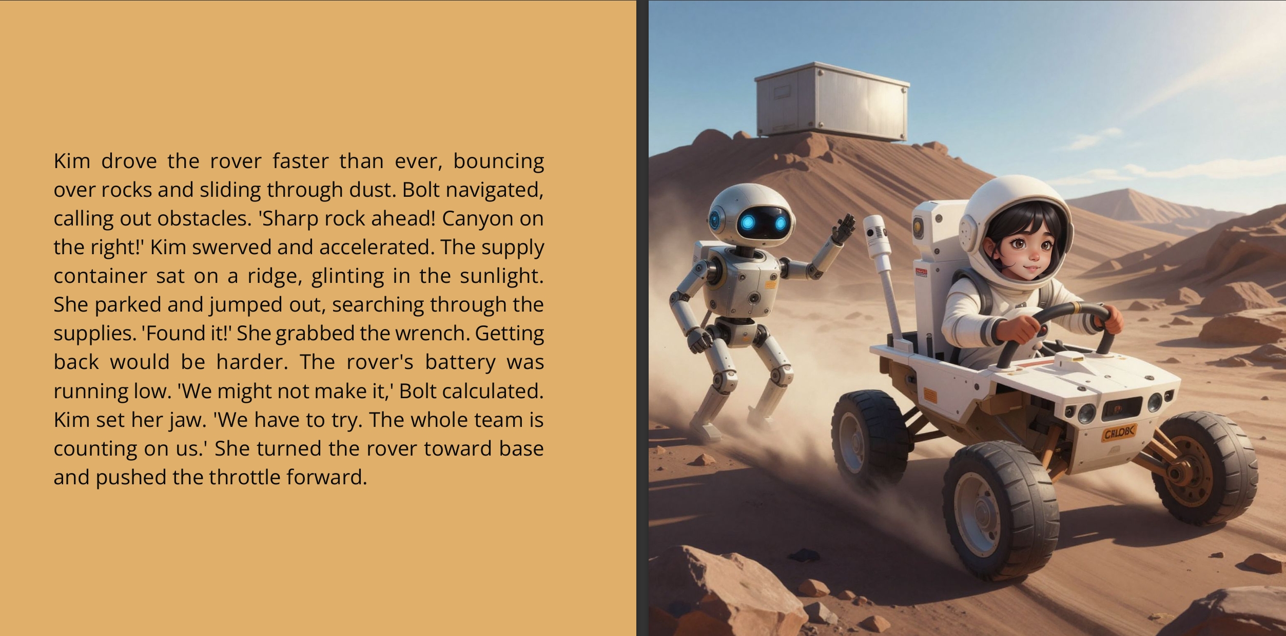 Girl Kim’s Space Adventure: Mission to Mars