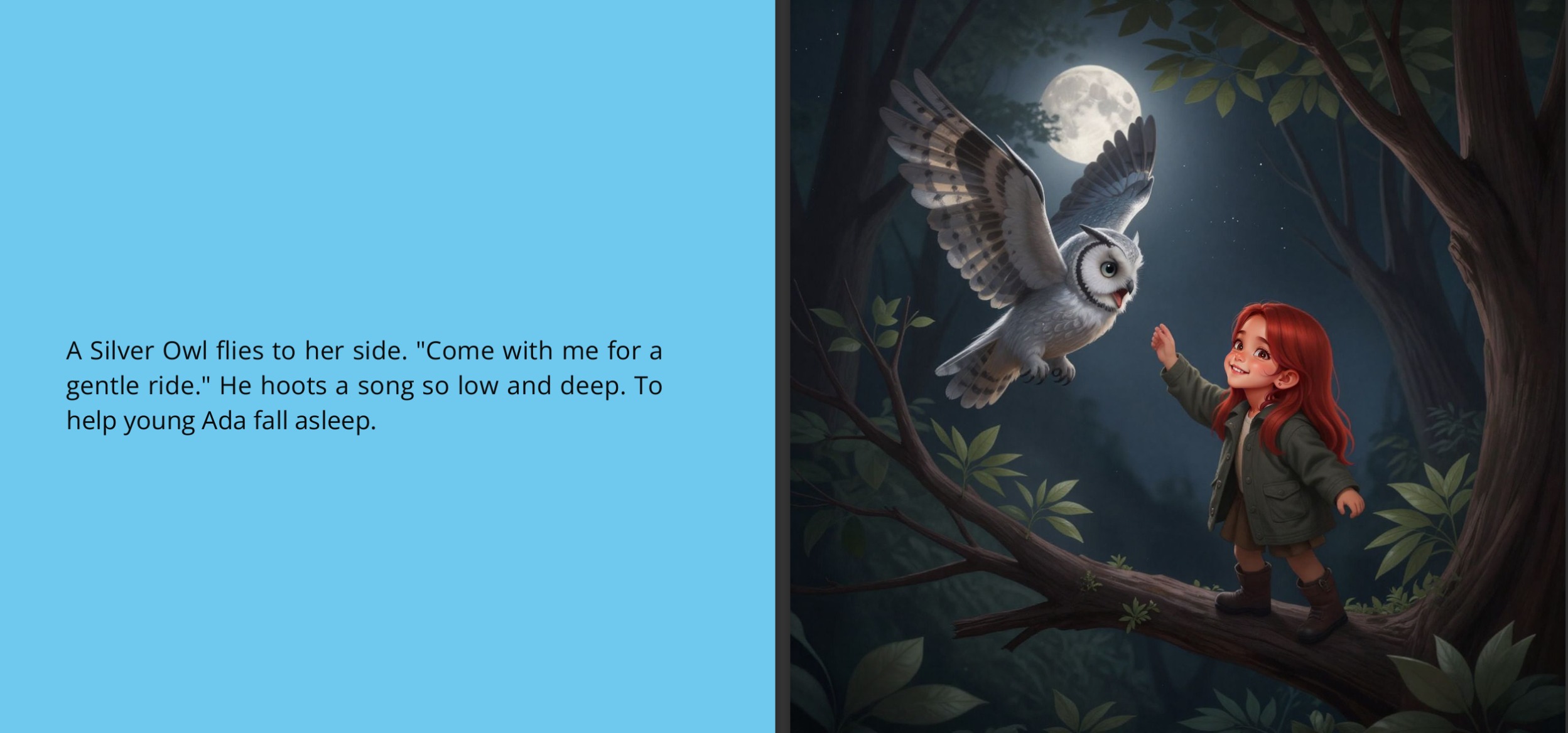 When Ada Finally Falls Asleep, Her Dream Becomes a Magical Adventure Part 2