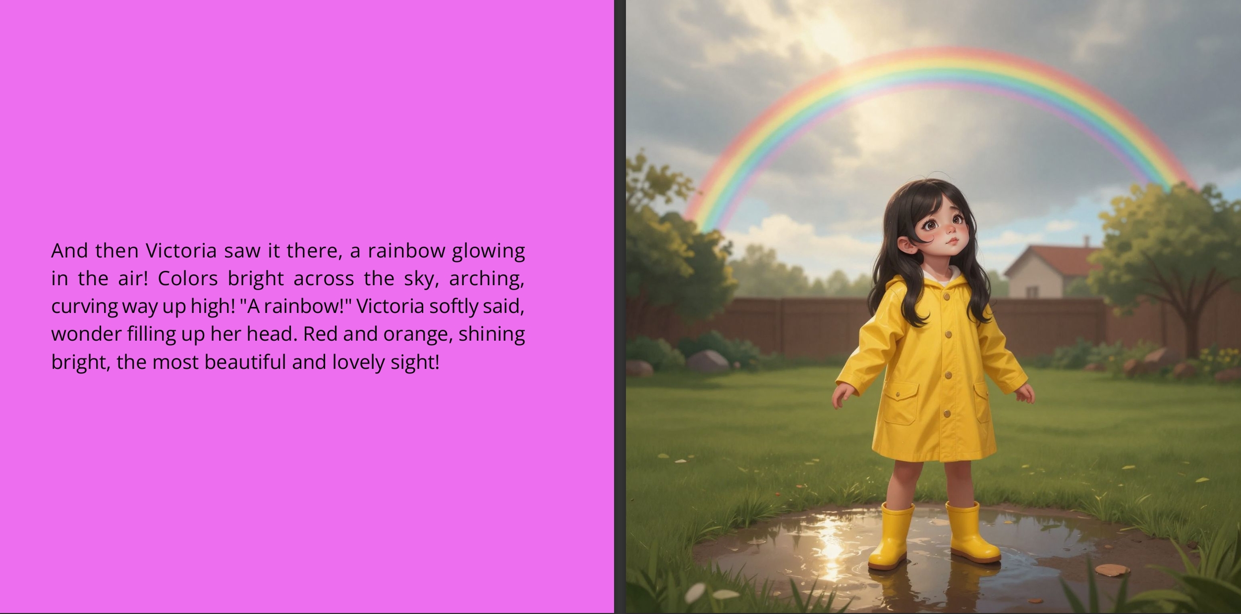 Victoria and the Rainy Day Rainbow