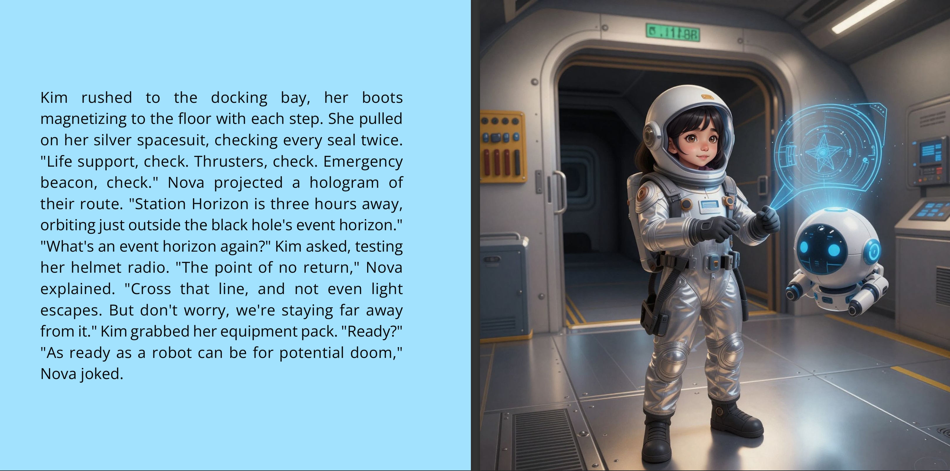 Kim’s Space Adventure: The Black Hole Mystery