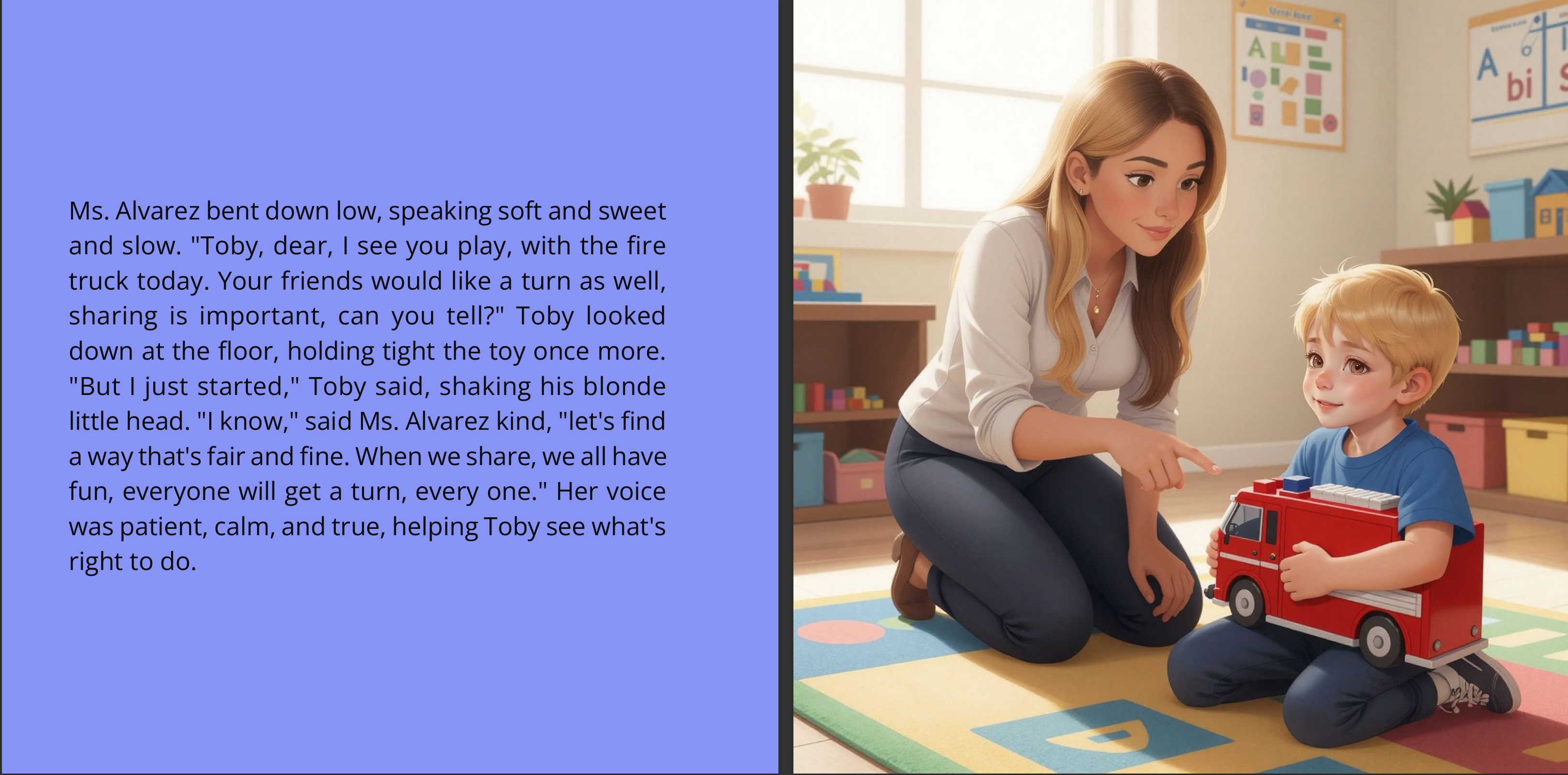 Sunny Sprouts School Days: Toby’s Turn to Share