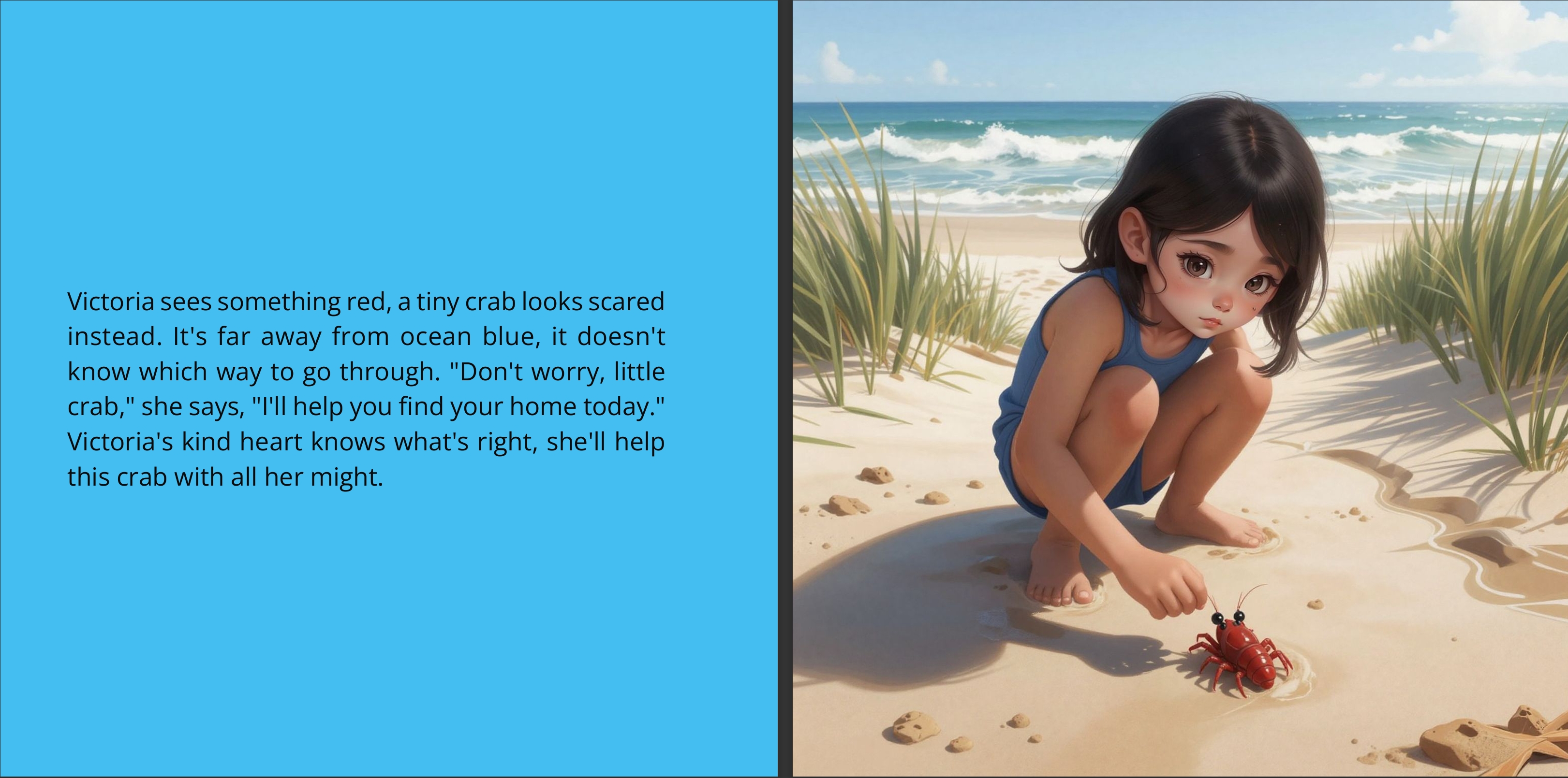 Victoria’s Adventure at the Beach