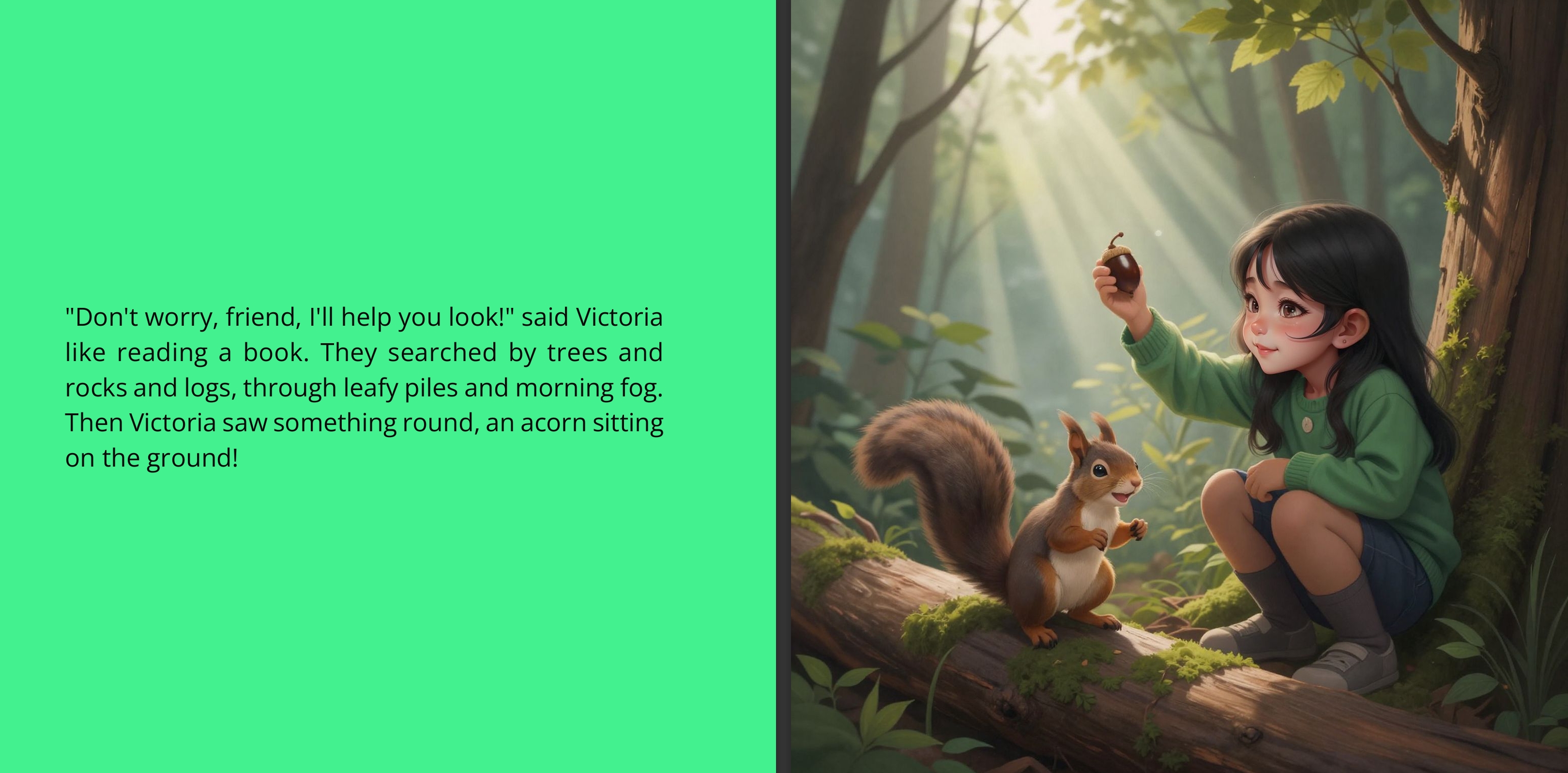 Victoria’s Adventure in the Forest