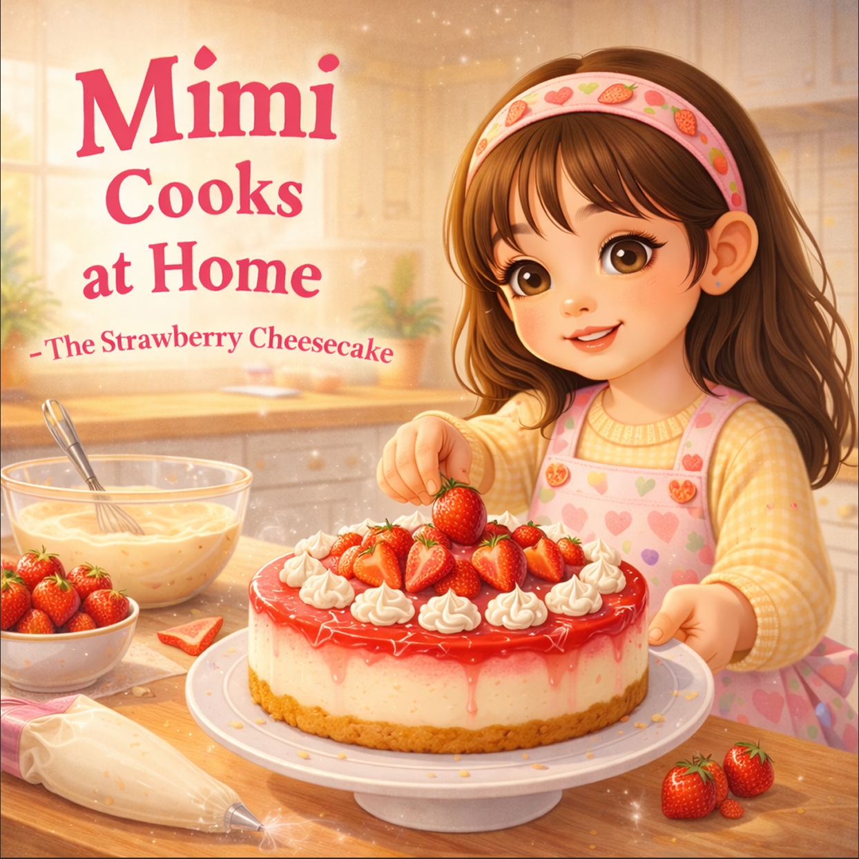 Mimi Cooks at Home – The Strawberry Cheesecake