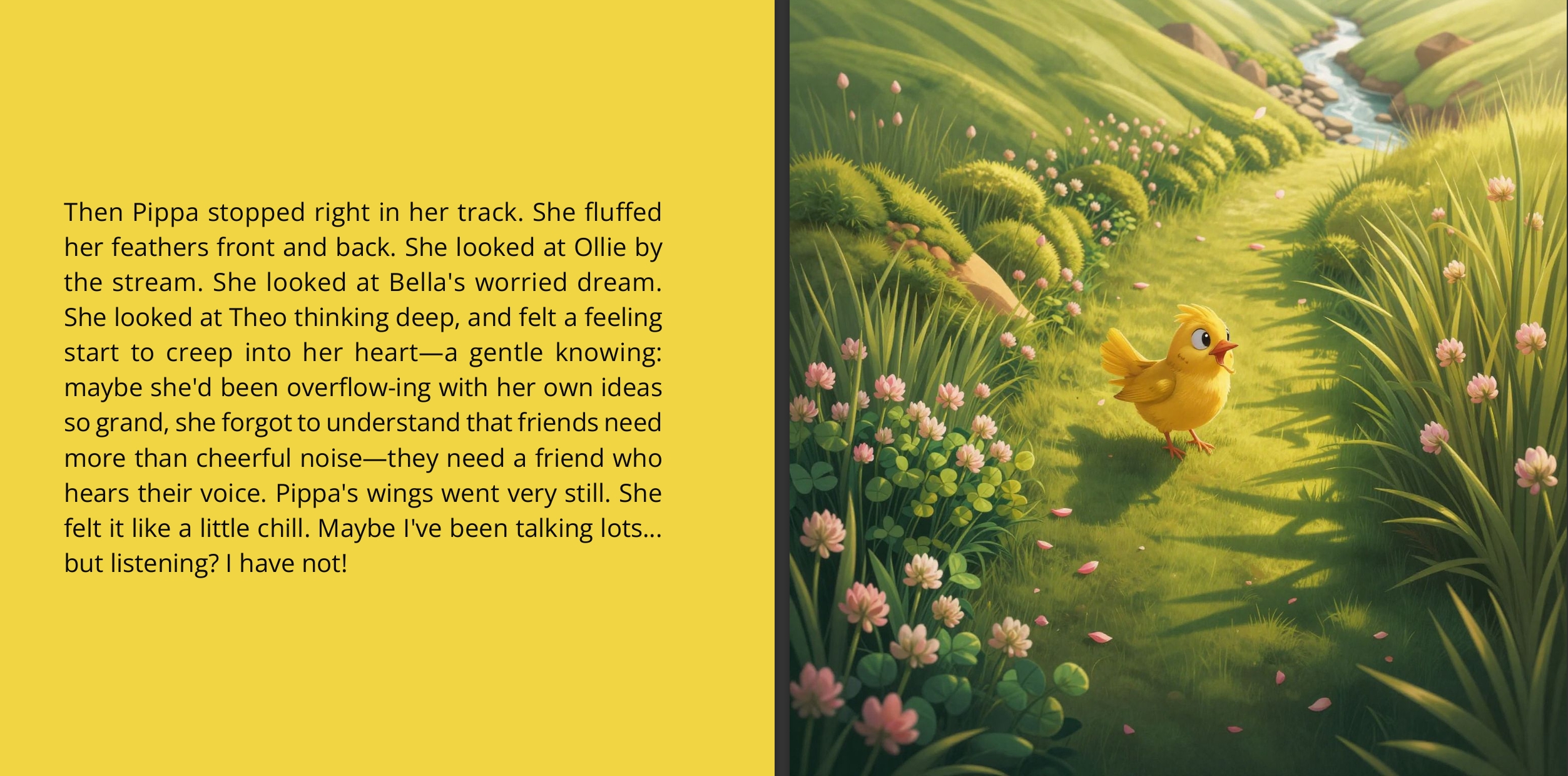 The Little Wonders of Mossy Meadow: Pippa the Bird Listens With Her Heart