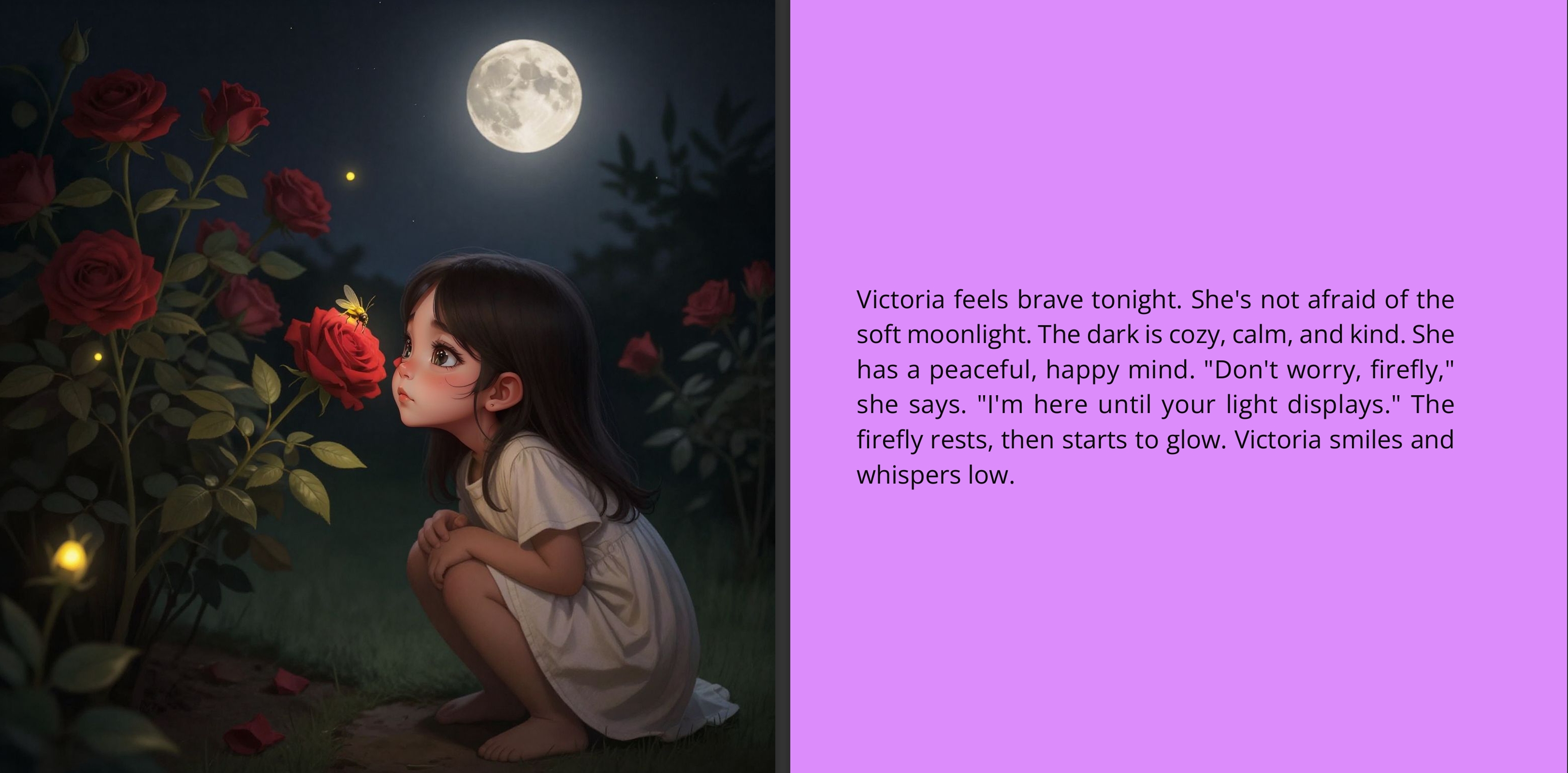 Victoria’s Nighttime Firefly Adventure