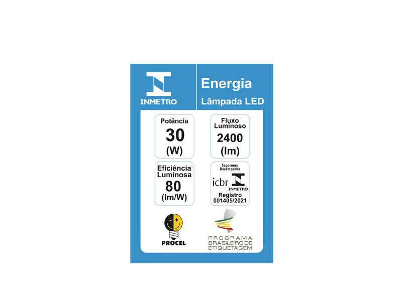 Lâmpada Led E27 30W 6500K Bivolt Taschibra