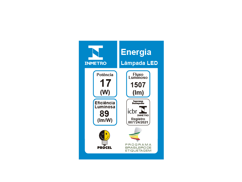Lâmpada Led E27 17W 6500K Bivolt Taschibra
