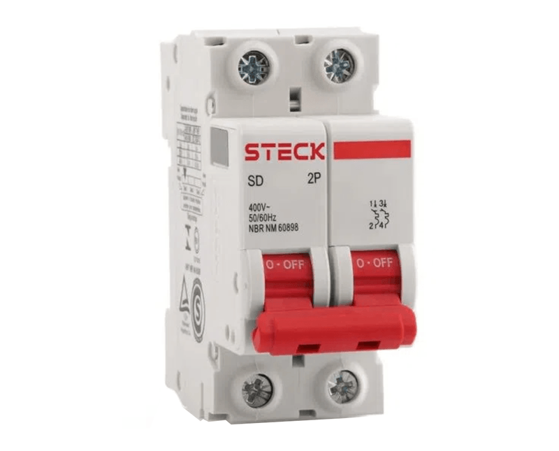 DISJUNTOR DIN BIPOLAR  3KA 230V CURVA C - STECK