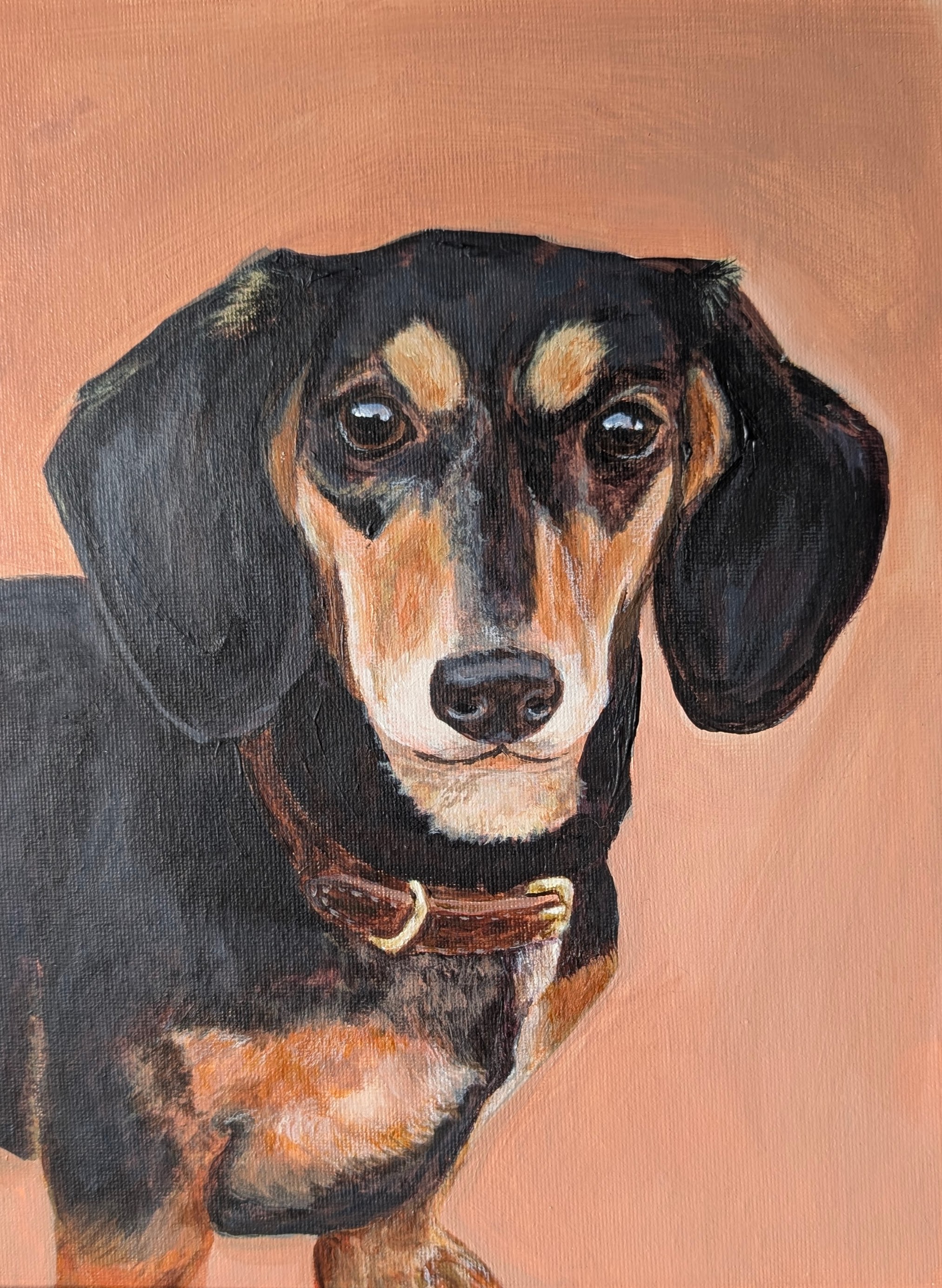 Dachshund Portrait Painting
