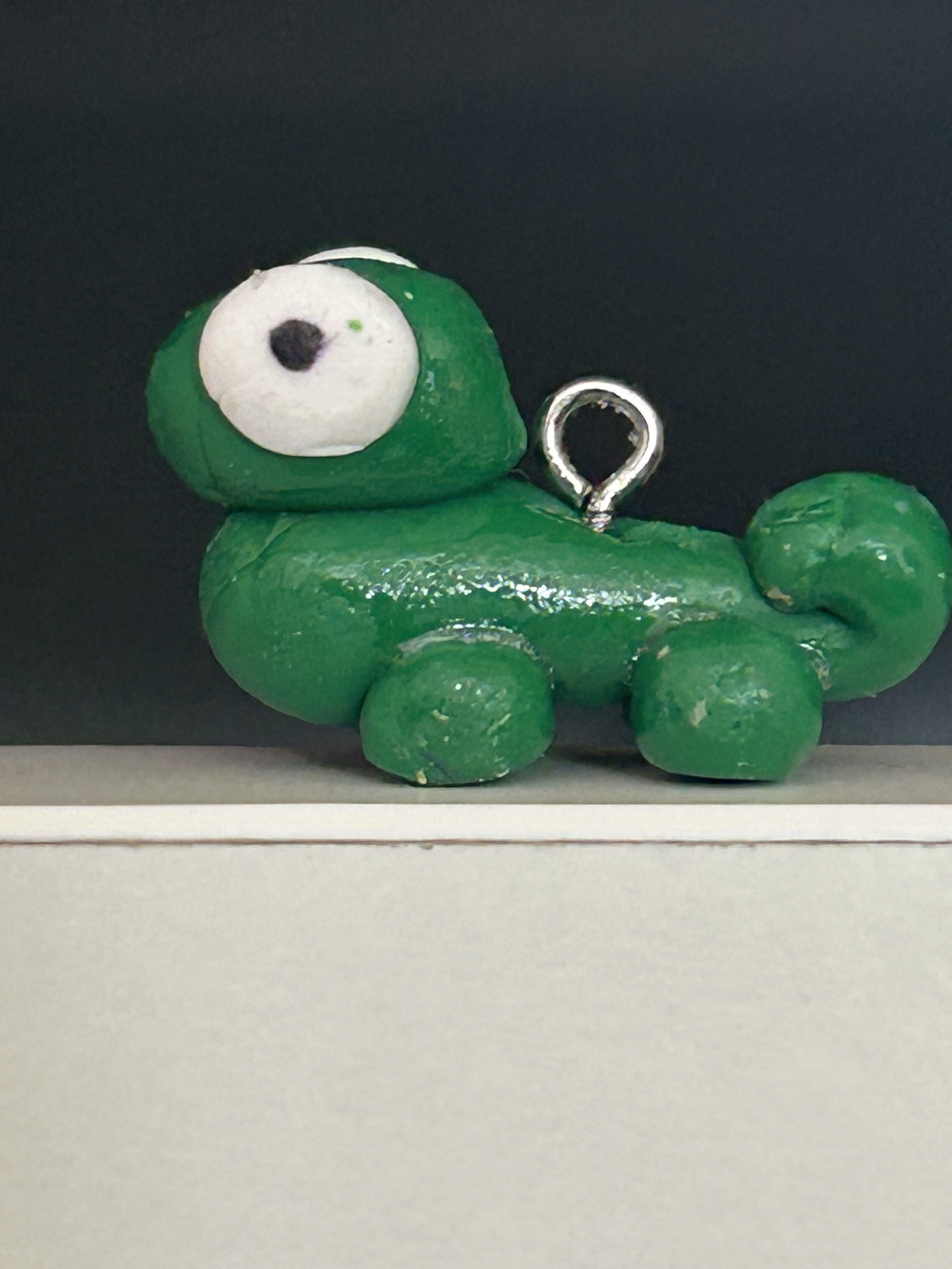 Clay charm lizard 