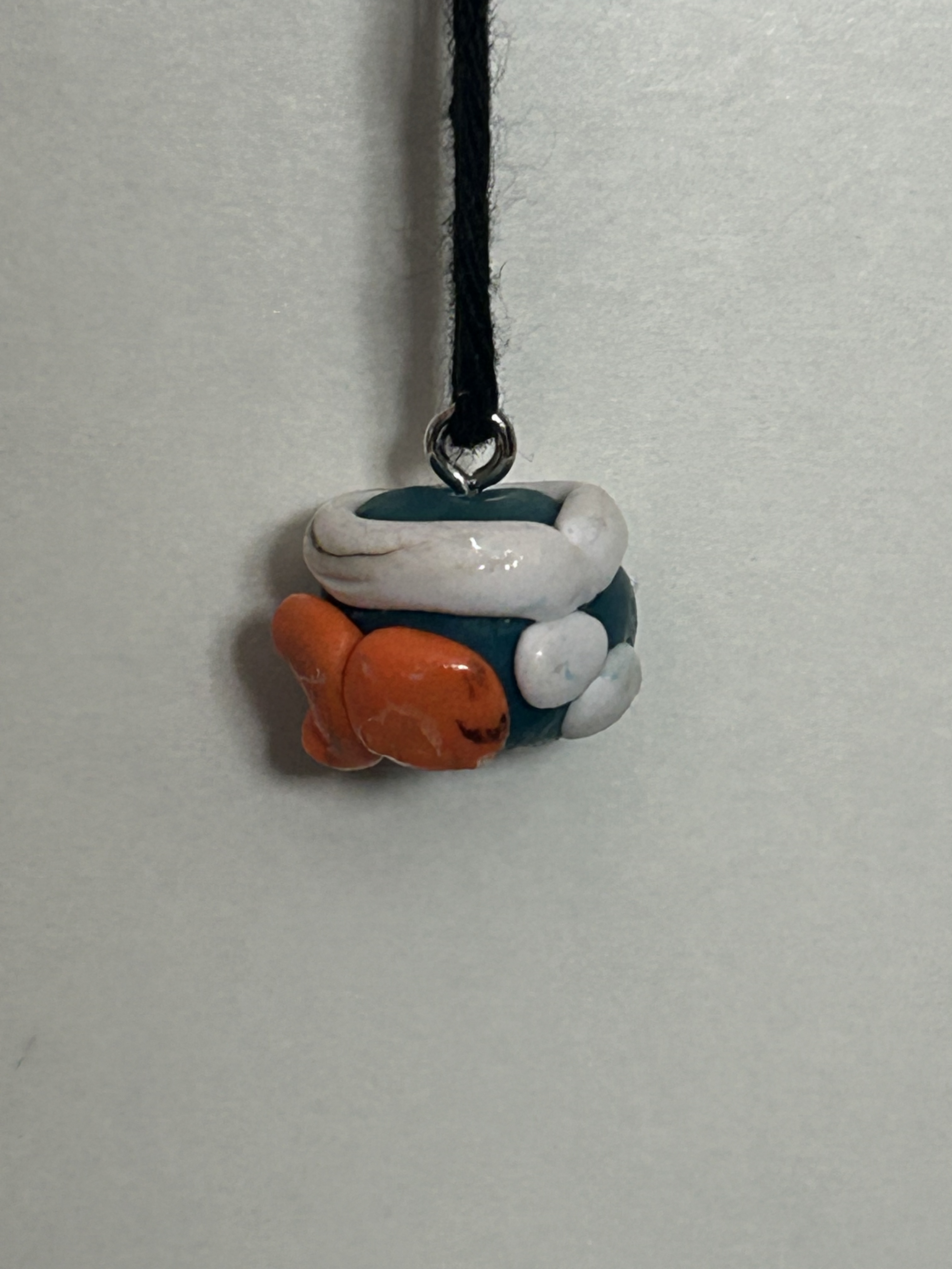 Clay charm fish bowl