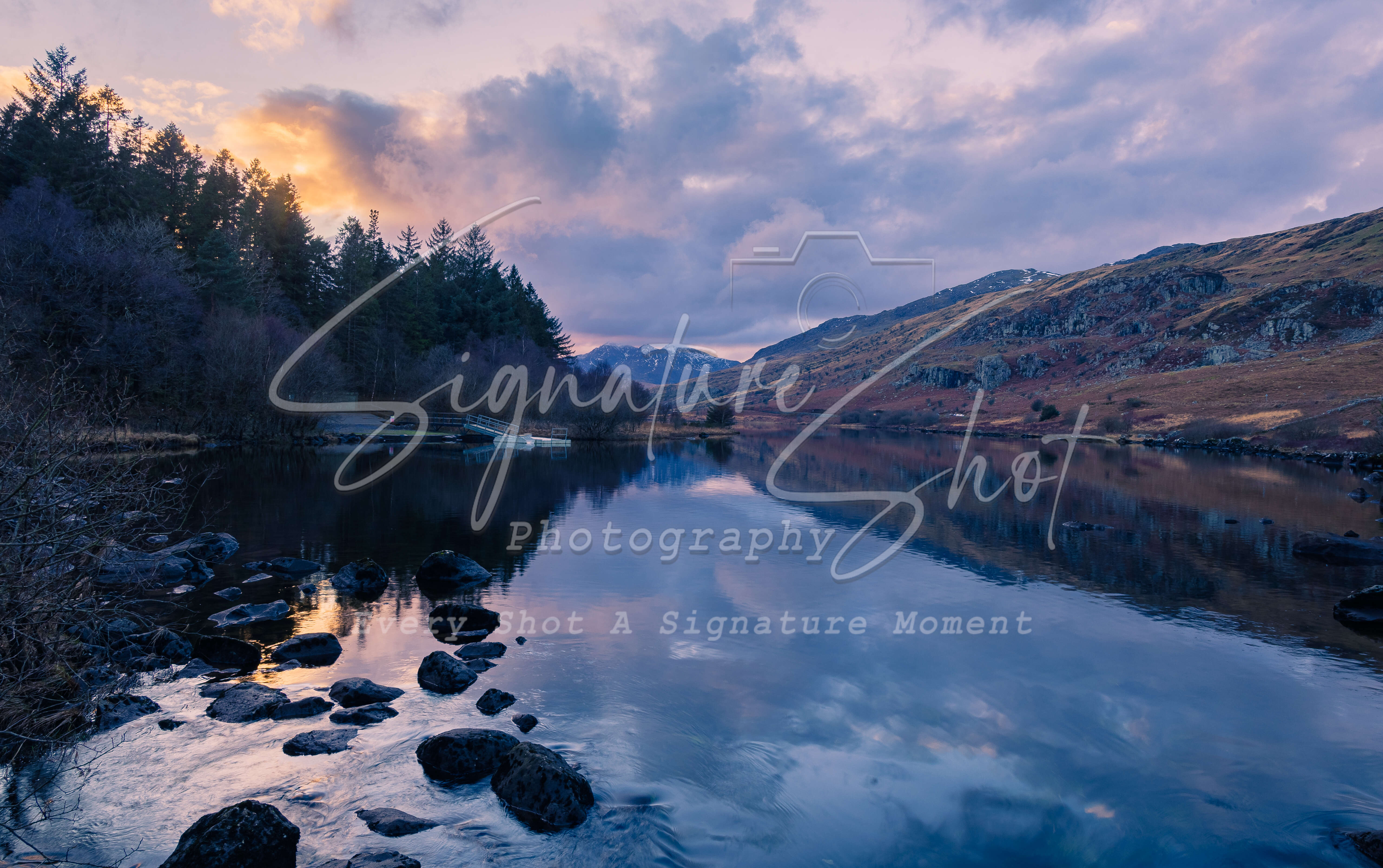 Llyn Mymbyr North Wales Lake Sunset | Fine Art Print