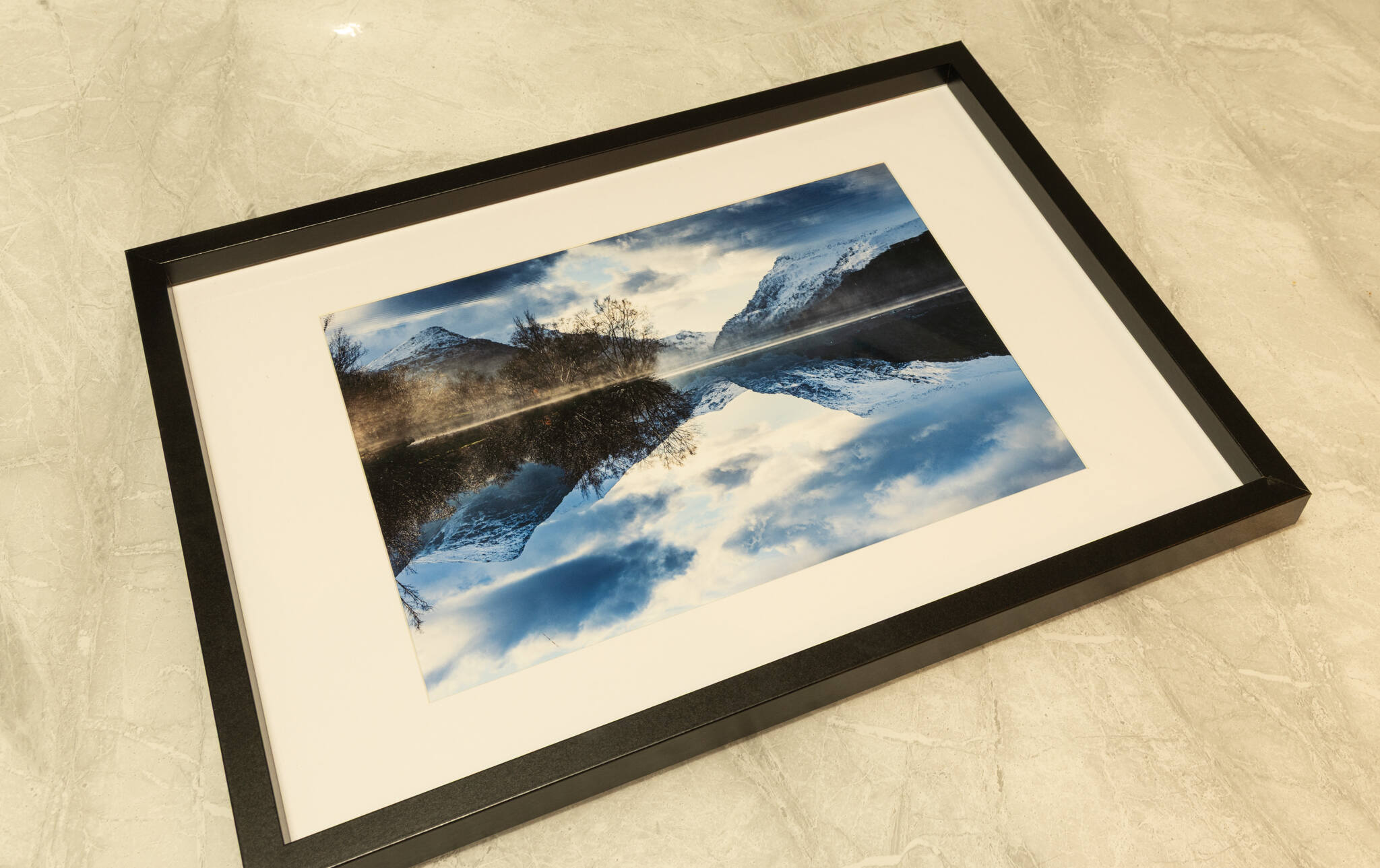 Llanberis in the winter | Fine Art Framed A4 Print