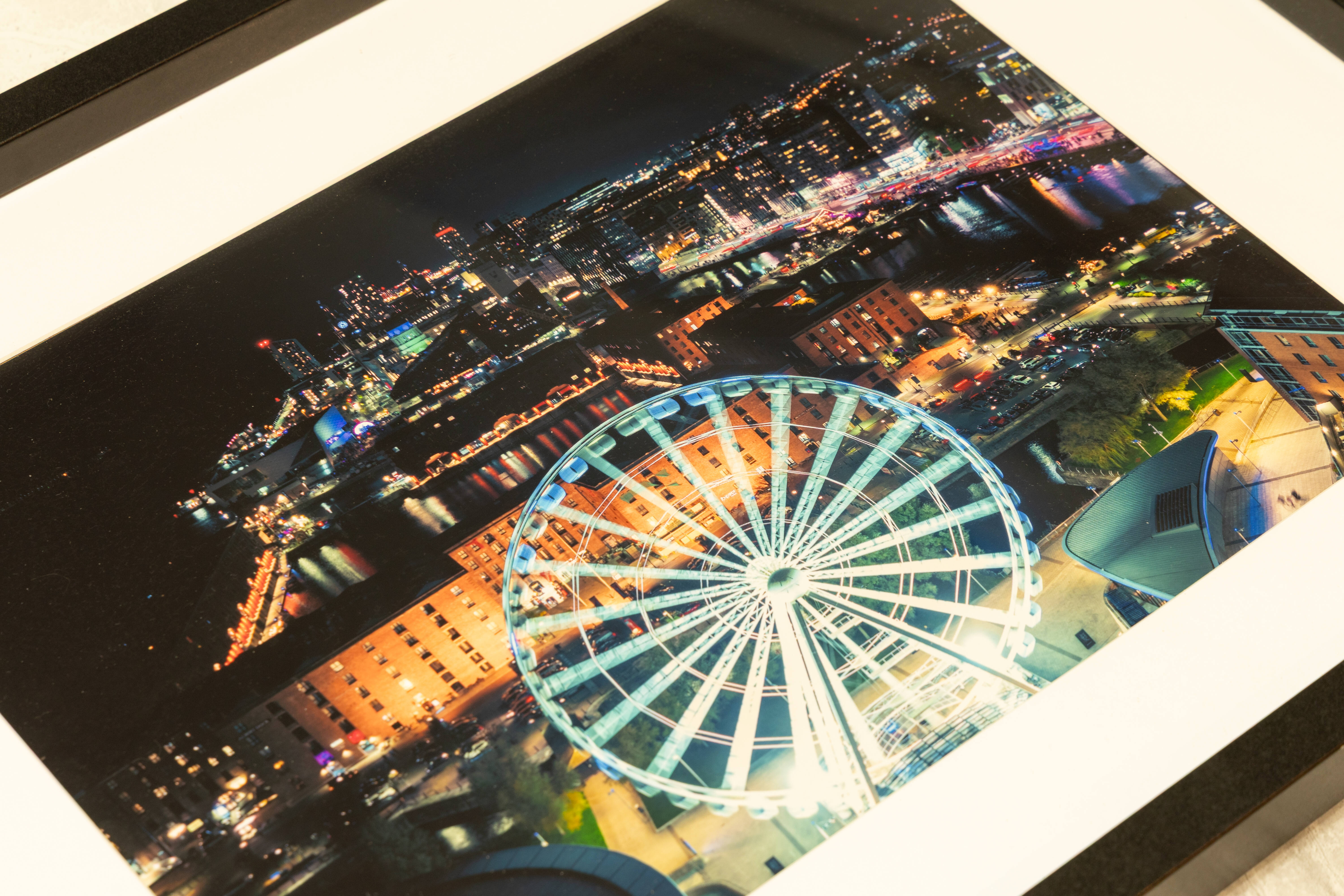 The Iconic Liverpool Ferris Wheel  | Fine Art Framed A4 Print