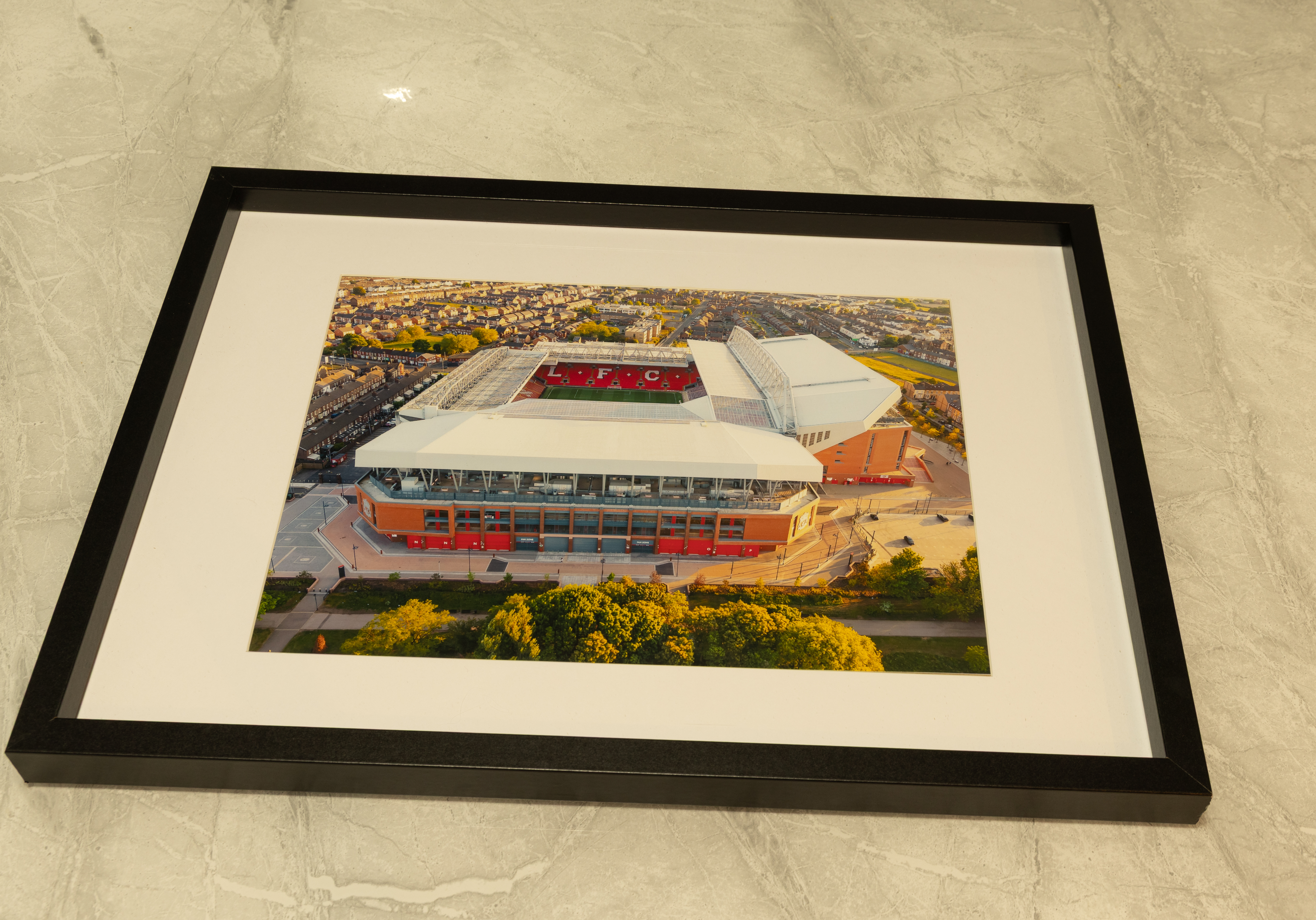 Liverpool Fc | Anfield Stadium | Fine Art Framed | A4 Print 